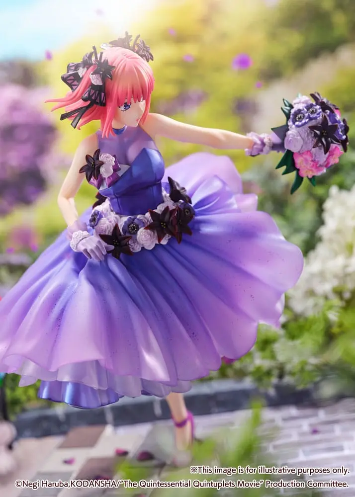 The Quintessential Quintuplets: The Movie Statuie PVC 1/7 Nino Nakano Floral Dress Ver. 25 cm poza produsului