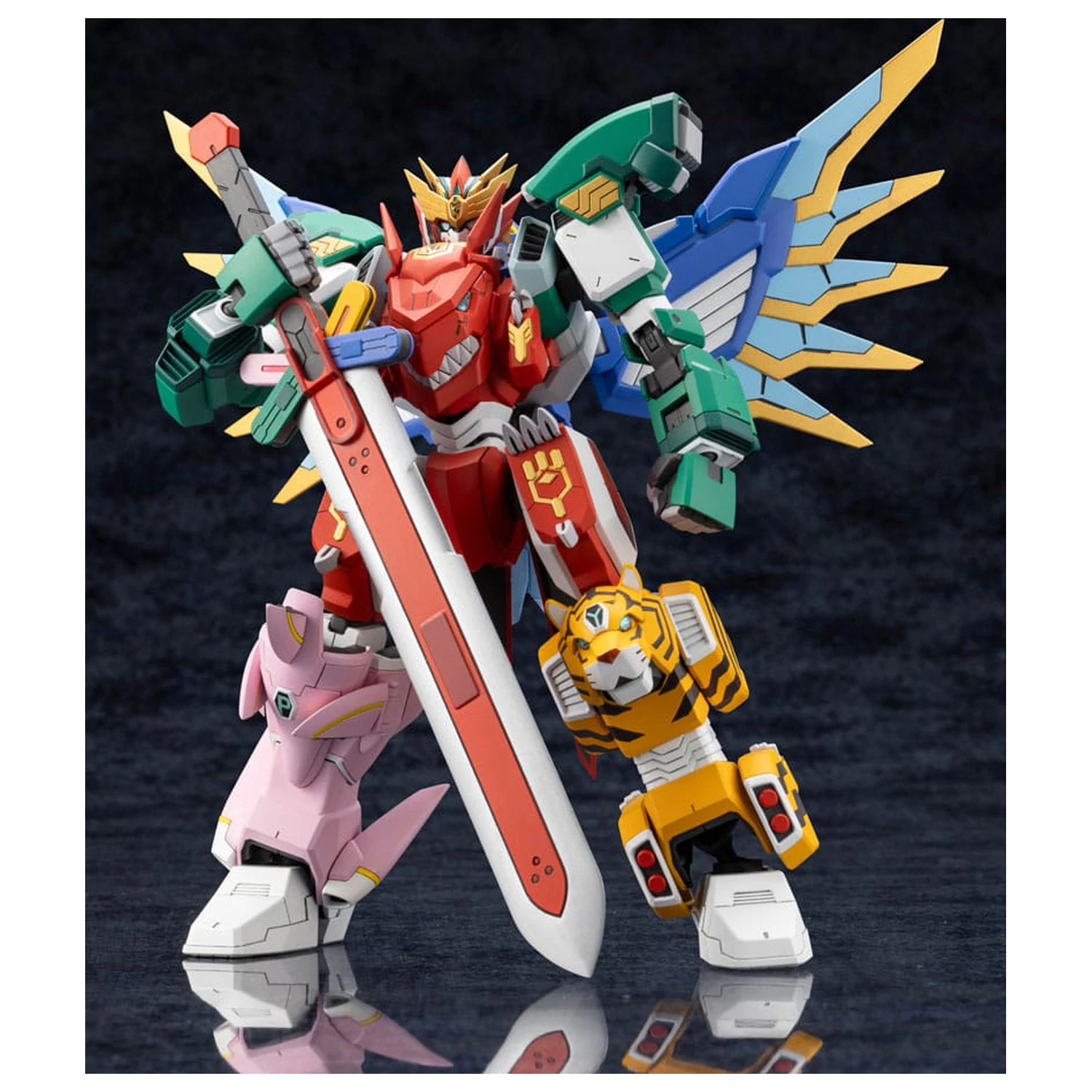 The Red Ranger Becomes an Adventurer in Another World Plastic Model Kit Maximum Kizuna Kaiser 17 cm poza produsului