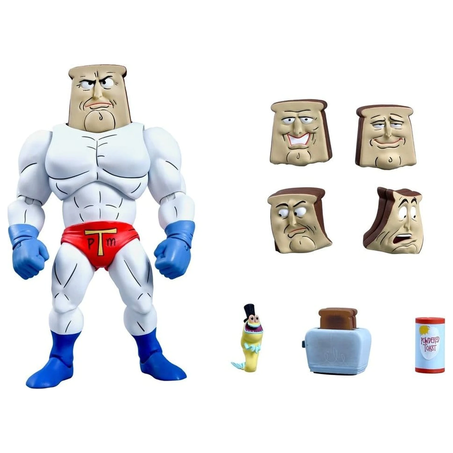 Figurina The Ren & Stimpy Show Action Figure Ultimate Powdered Toast Man 18 cm poza produsului