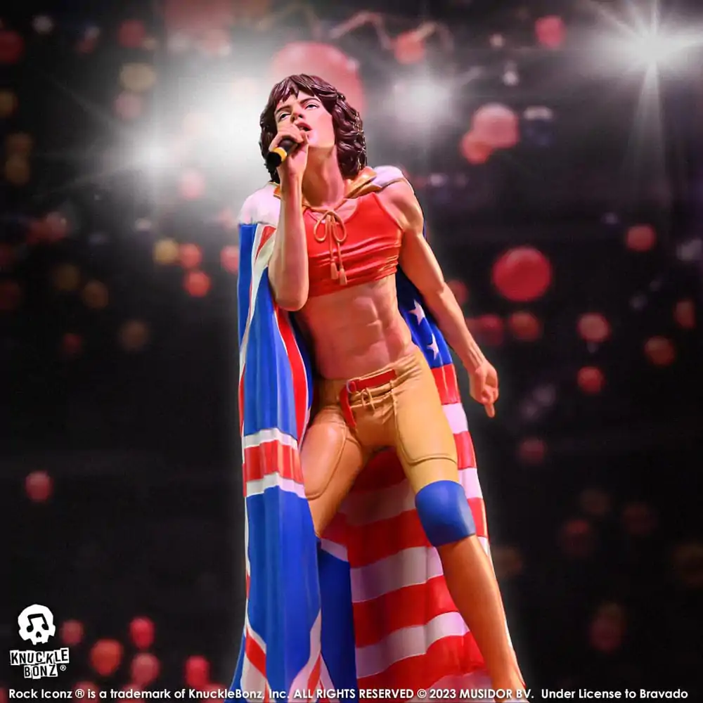 Statuie Rock Iconz The Rolling Stones Mick Jagger (Tattoo You Tour 1981) 22 cm poza produsului