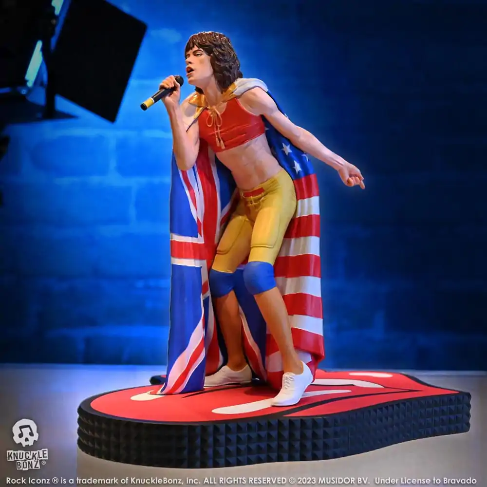 Statuie Rock Iconz The Rolling Stones Mick Jagger (Tattoo You Tour 1981) 22 cm poza produsului