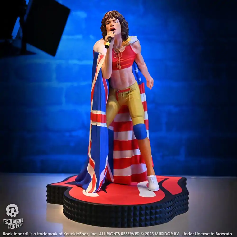Statuie Rock Iconz The Rolling Stones Mick Jagger (Tattoo You Tour 1981) 22 cm poza produsului