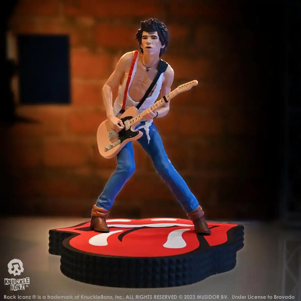 Statuie Rock Iconz The Rolling Stones Keith Richards (Tattoo You Tour 1981) 22 cm poza produsului