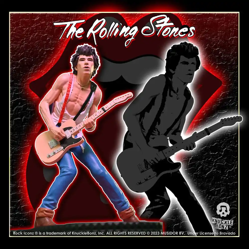 Statuie Rock Iconz The Rolling Stones Keith Richards (Tattoo You Tour 1981) 22 cm poza produsului