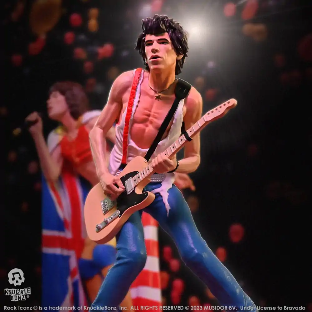 Statuie Rock Iconz The Rolling Stones Keith Richards (Tattoo You Tour 1981) 22 cm poza produsului