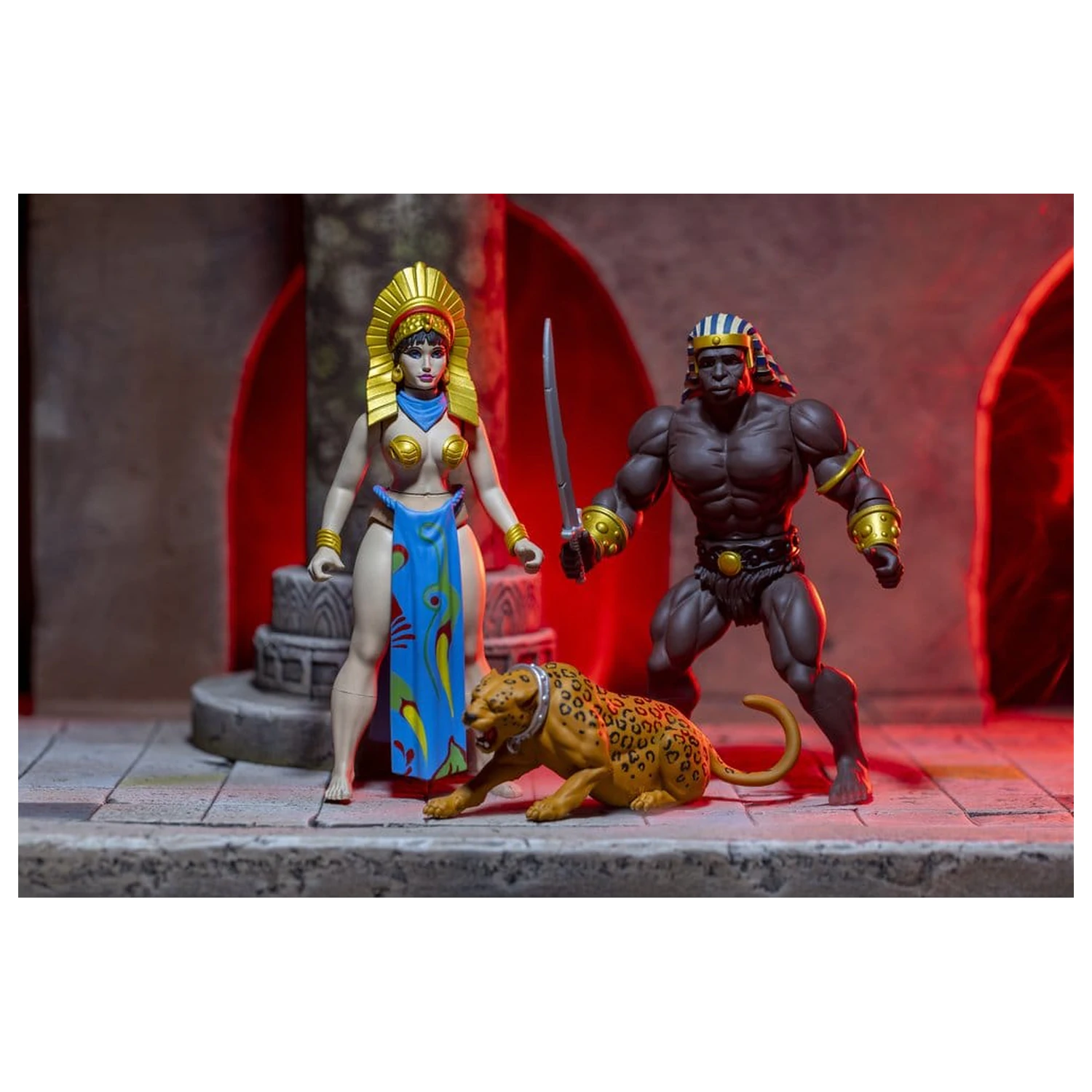 Set de figurine de acțiune The Savage World of Frazetta Egyptian Queen & The Guard (Museum Edition) 14 cm poza produsului