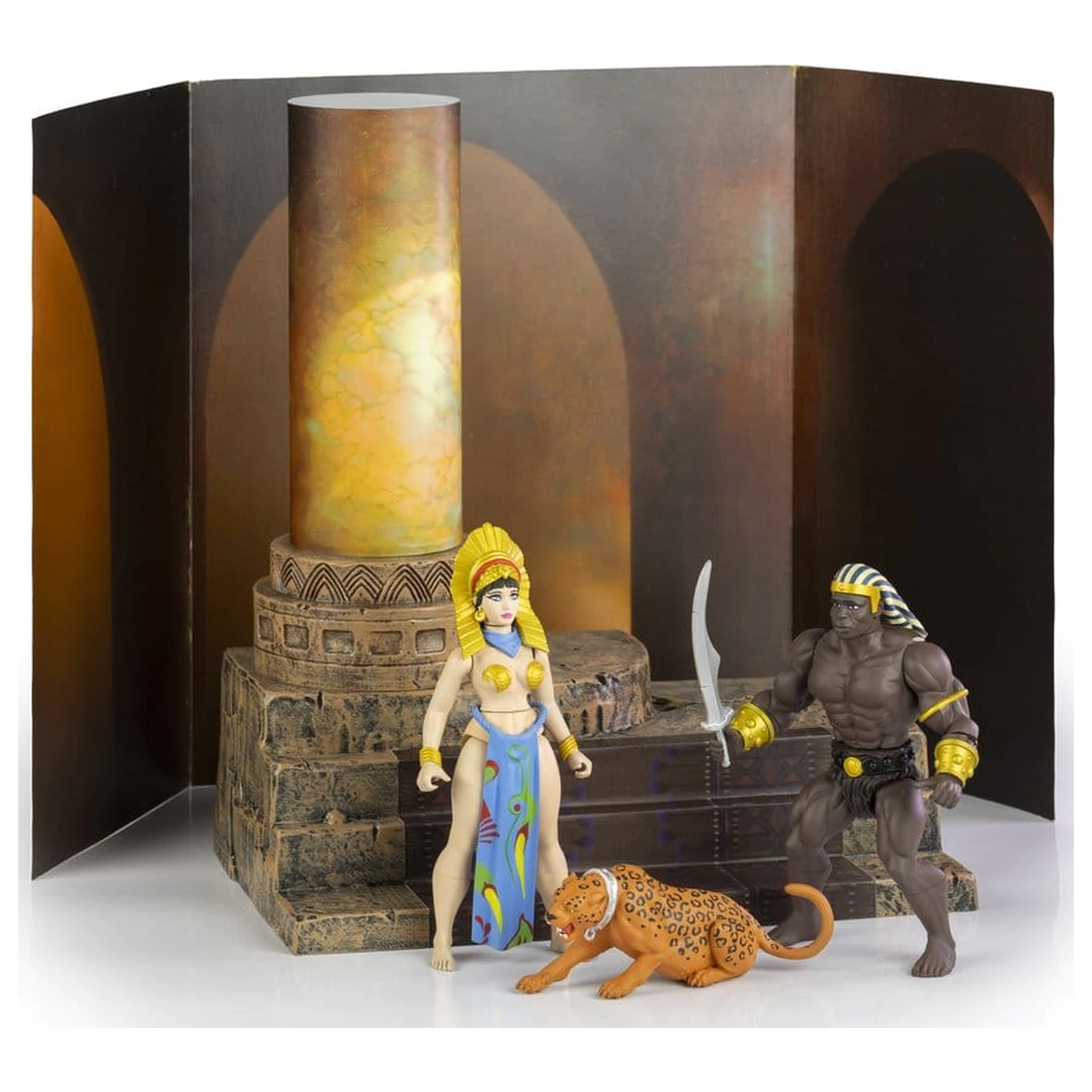 Set de figurine de acțiune The Savage World of Frazetta Egyptian Queen & The Guard (Museum Edition) 14 cm poza produsului