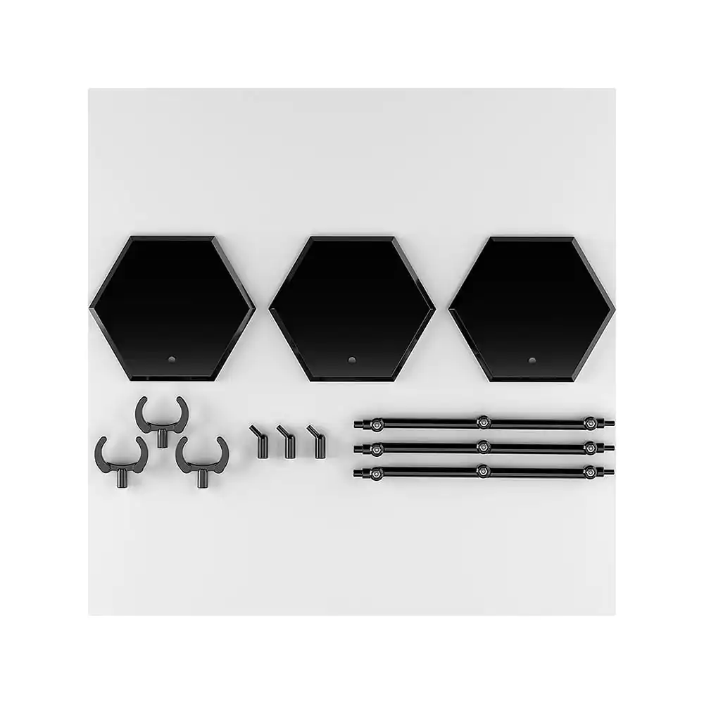 The Simple Stand Mini Nendoroid More pentru Mini Figurine si Modele Negru Tip Hex Pachet 3 buc poza produsului