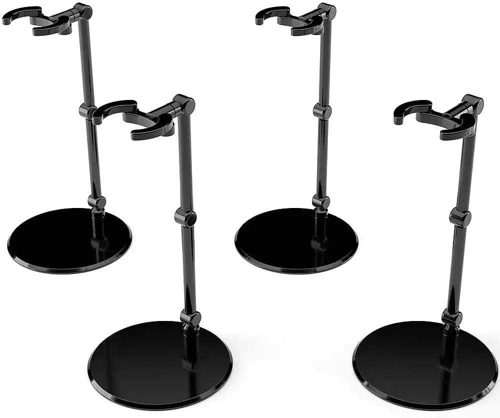 The Simple Stand Mini Nendoroid More pentru mini figurine si modele, mini negru, pachet de 4 bucati poza produsului