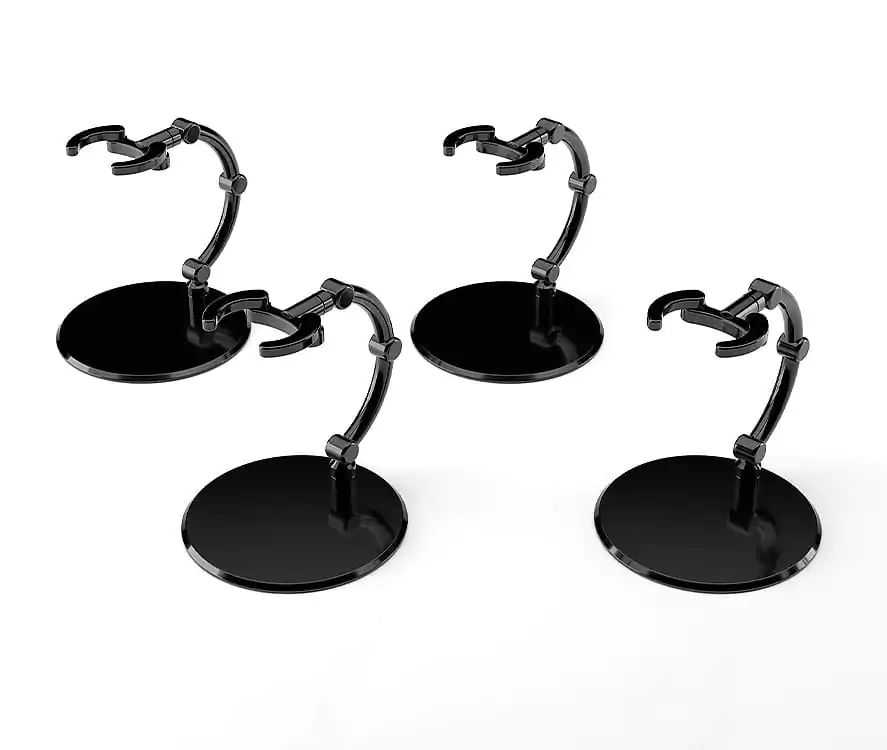 The Simple Stand Mini Nendoroid More pentru mini figurine si modele, mini negru, pachet de 4 bucati poza produsului