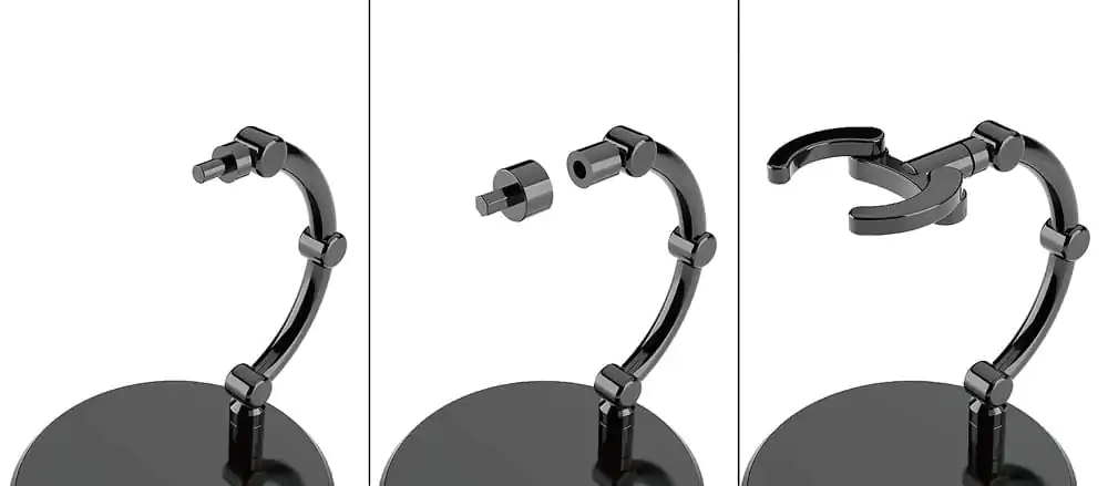 The Simple Stand Mini Nendoroid More pentru mini figurine si modele, mini negru, pachet de 4 bucati poza produsului