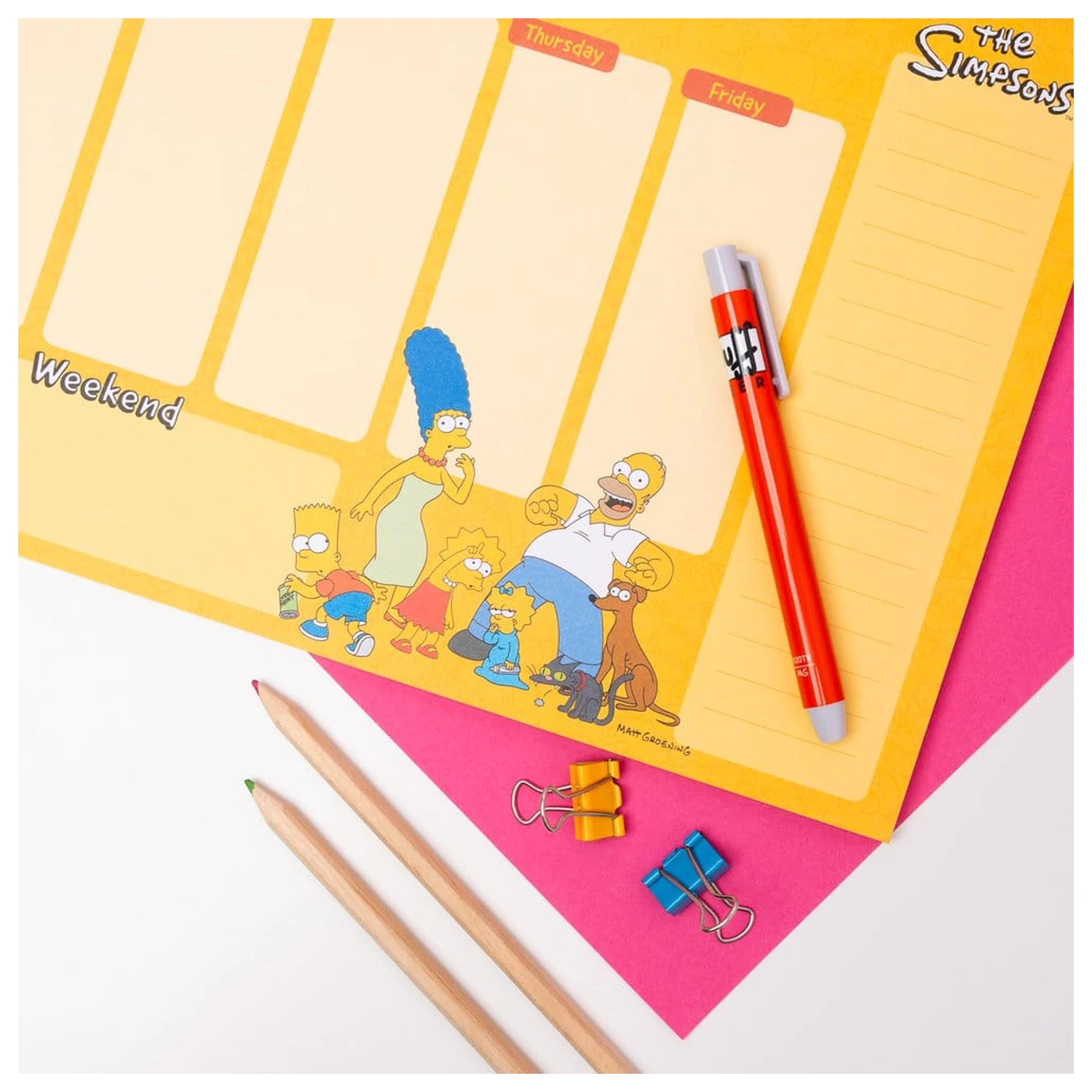The Simpsons Planificator săptămânal A4 poza produsului