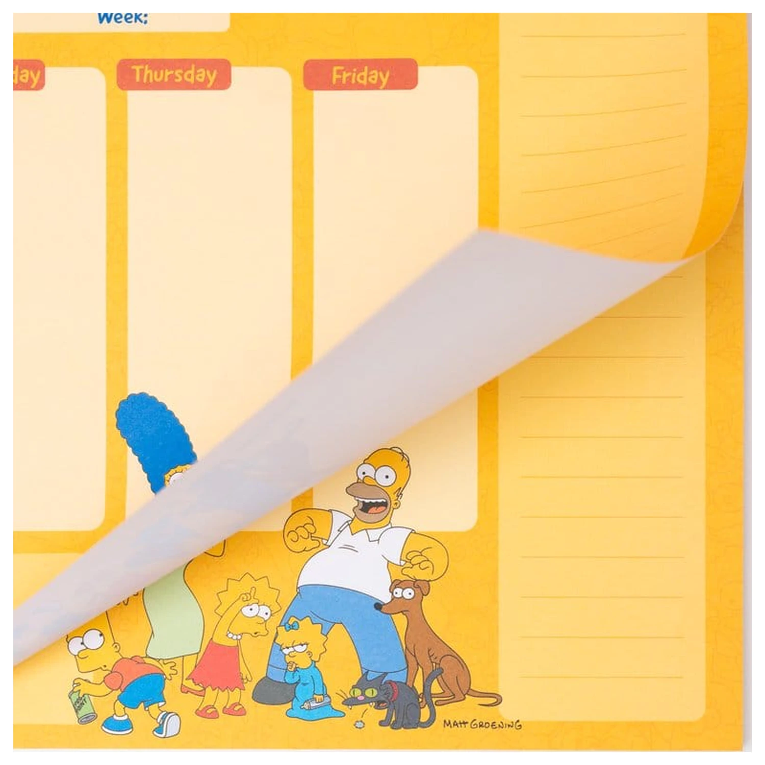 The Simpsons Planificator săptămânal A4 poza produsului