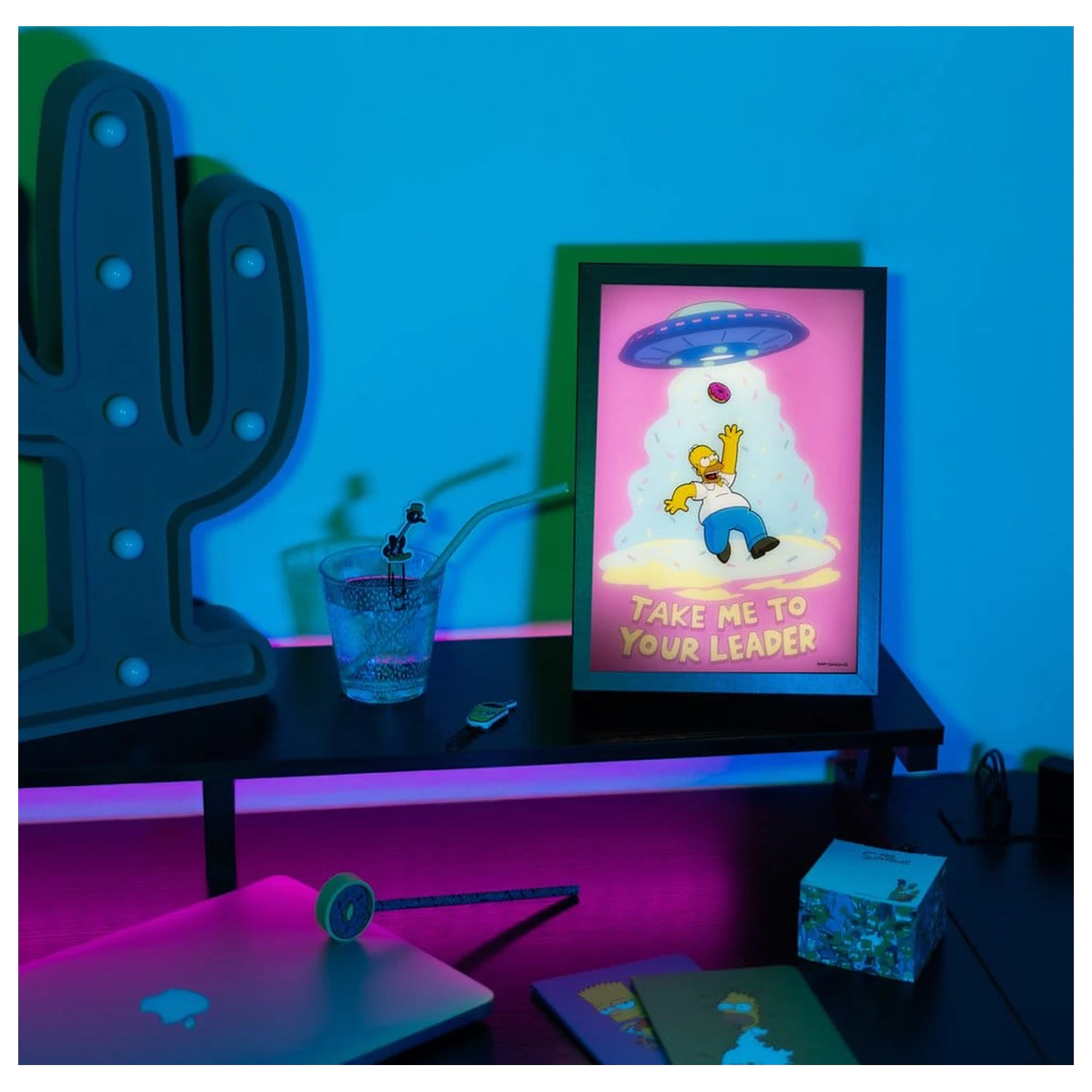 The Simpsons Poster LED înrămat 20 x 28 cm poza produsului