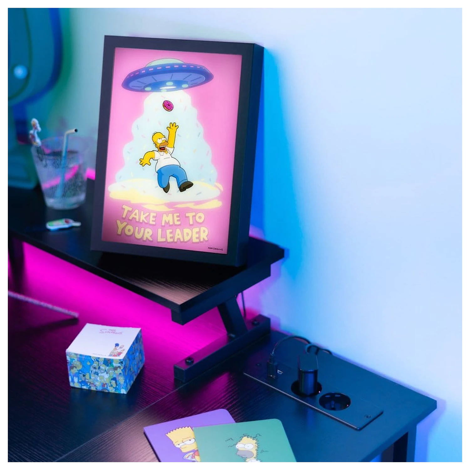 The Simpsons Poster LED înrămat 20 x 28 cm poza produsului