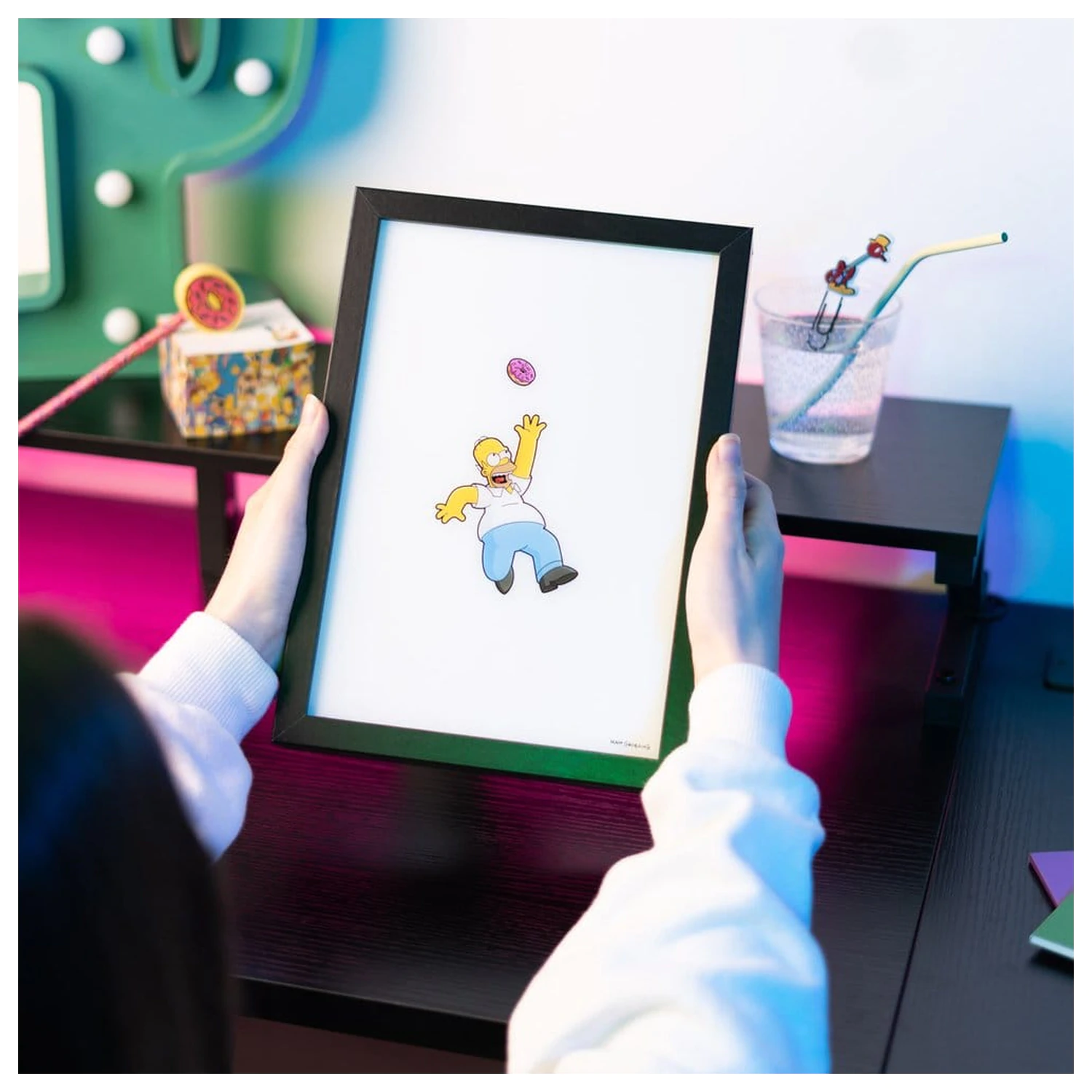 The Simpsons Poster LED înrămat 20 x 28 cm poza produsului