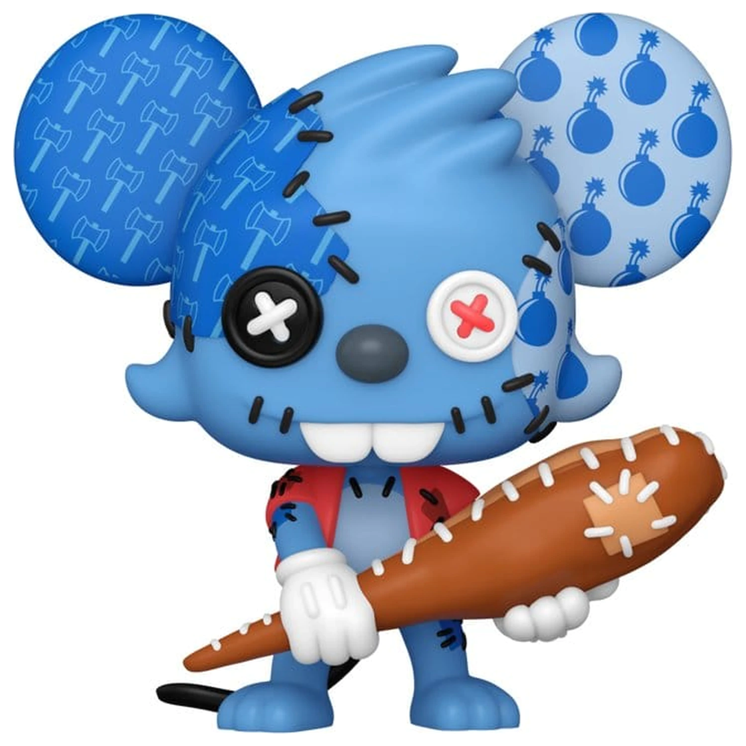 The Simpsons Funko POP! Animation Figurina de vinil Itchy Patchwork 9 cm poza produsului