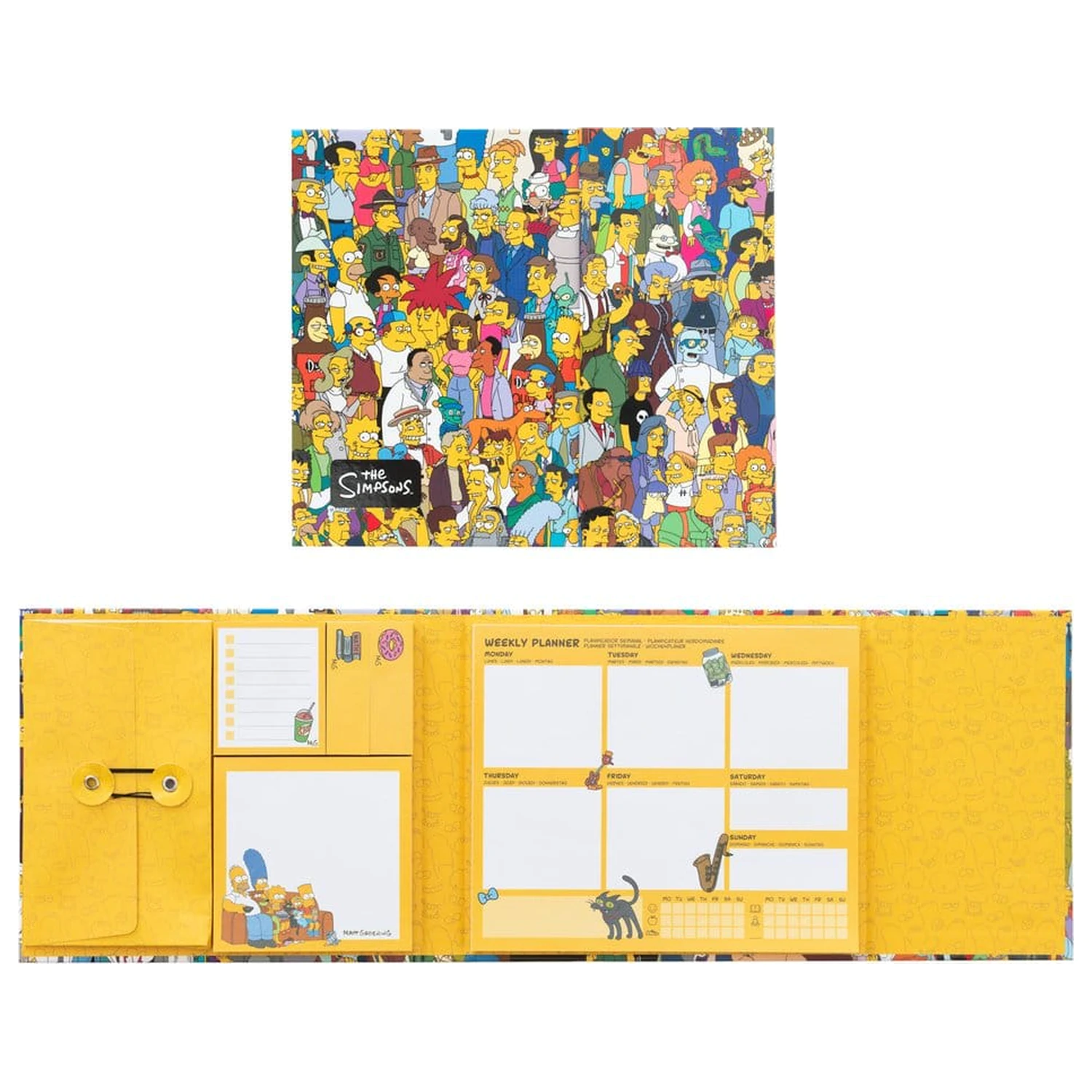 The Simpsons Planner săptămânal cu notițe adezive 19 x 17 cm poza produsului