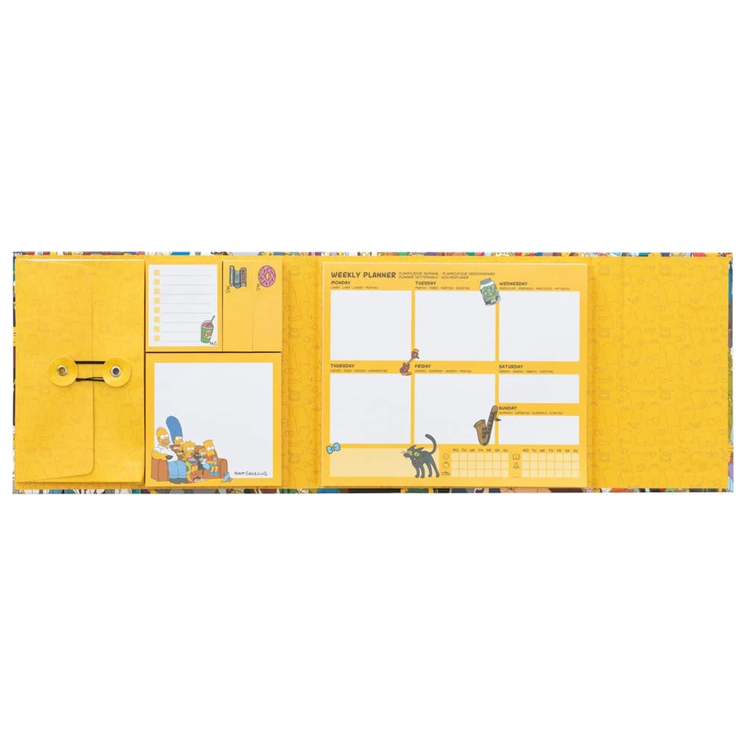 The Simpsons Planner săptămânal cu notițe adezive 19 x 17 cm poza produsului