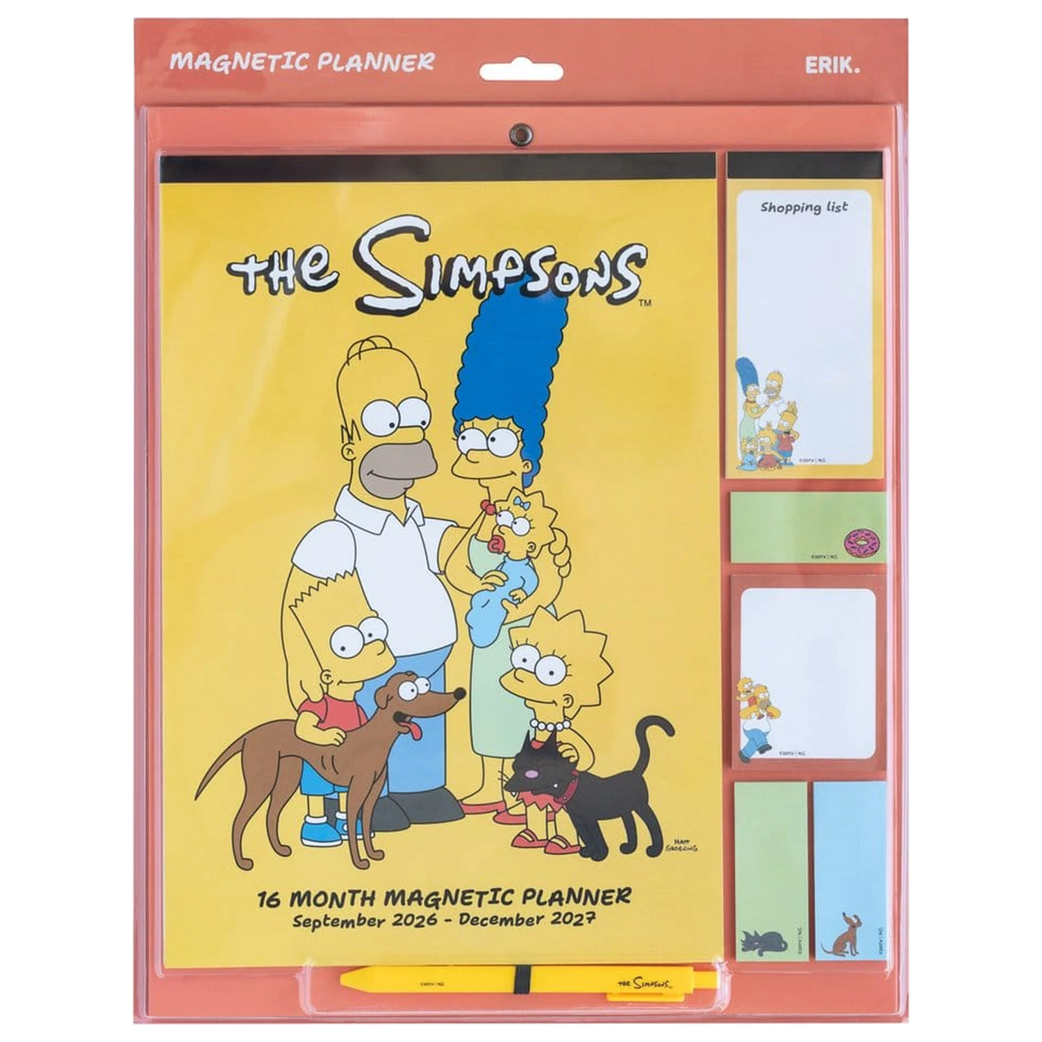 The Simpsons Planner magnetic 2026/27 30 x 35 cm poza produsului