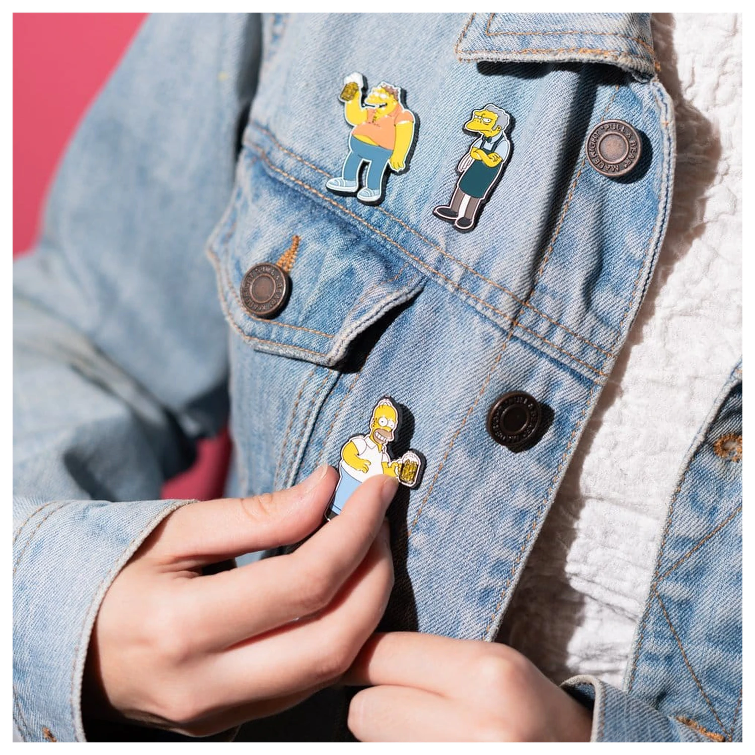 The Simpsons insigne Set de 4 Moe's Tavern poza produsului