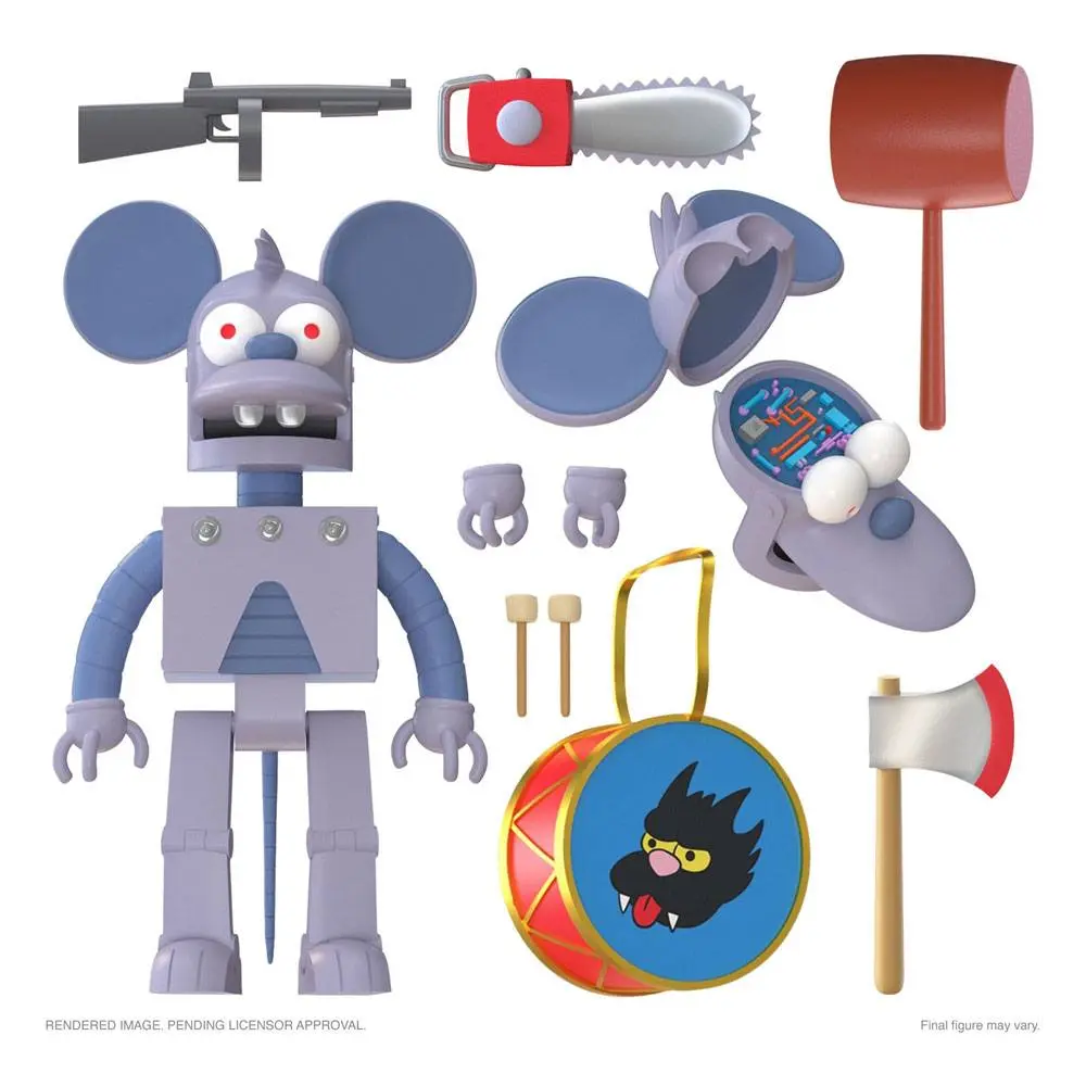 The Simpsons Ultimates Figurina de Acțiune Robot Itchy 18 cm poza produsului