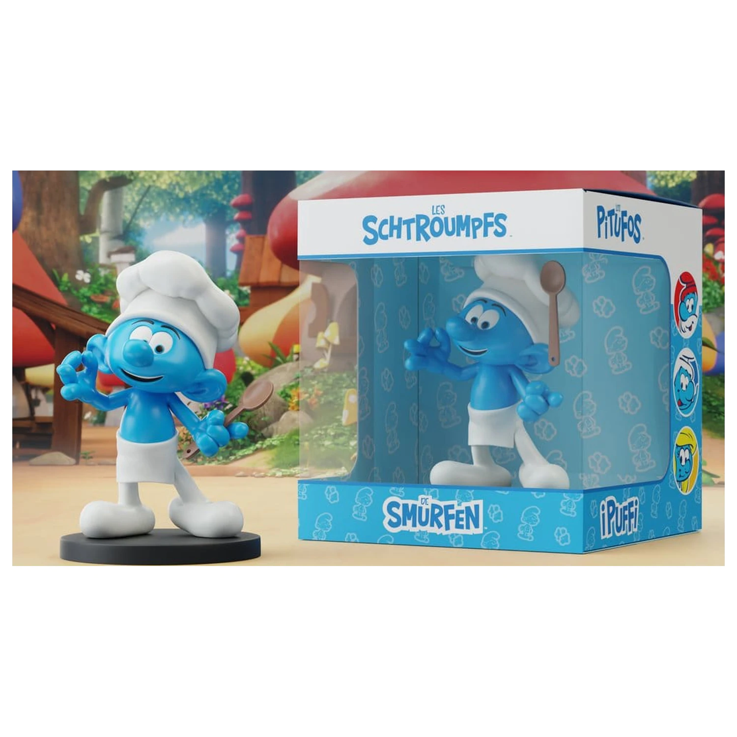 The Smurfs Statuie Chef Smurf 12 cm poza produsului