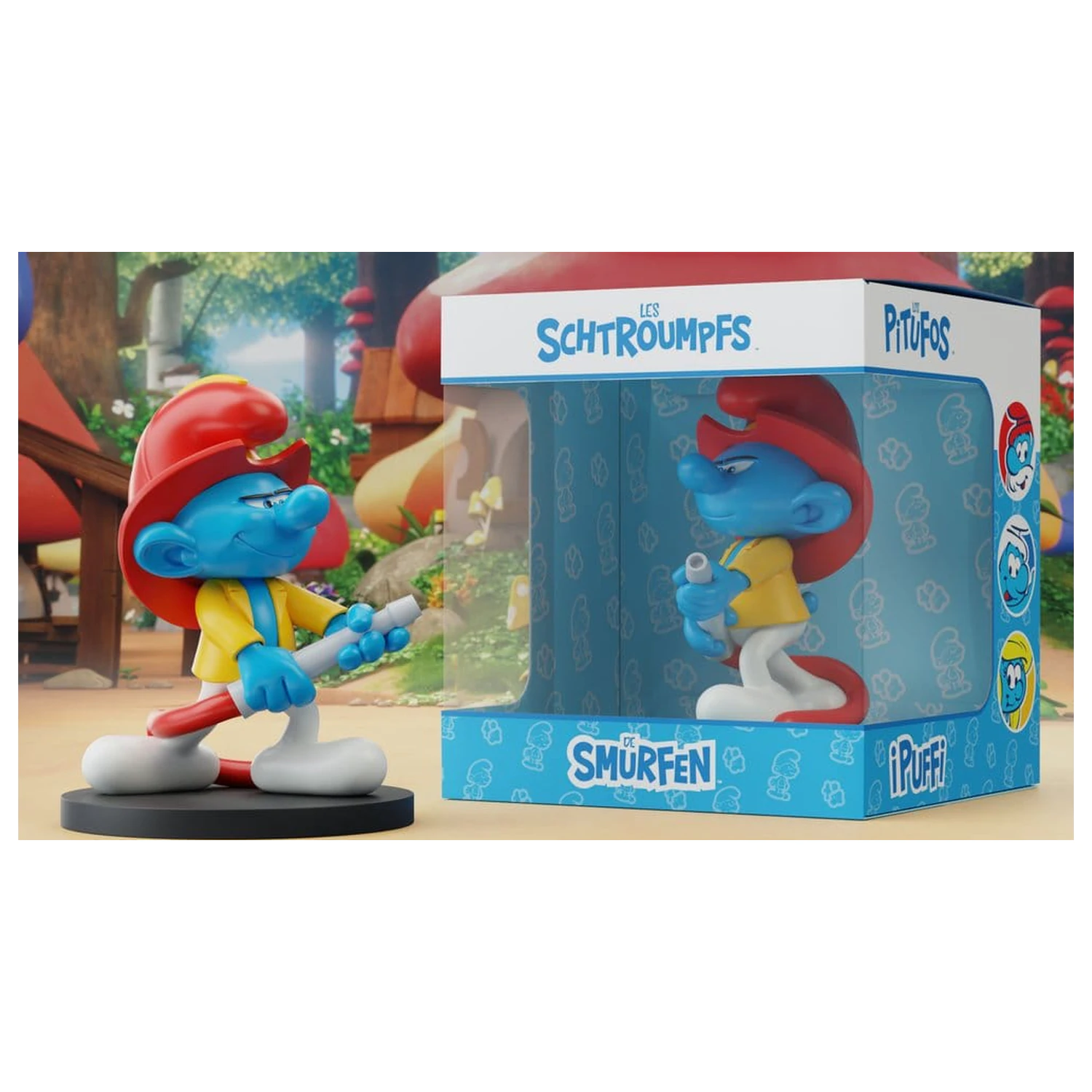 The Smurfs Statuie Fireman Smurf 12 cm poza produsului
