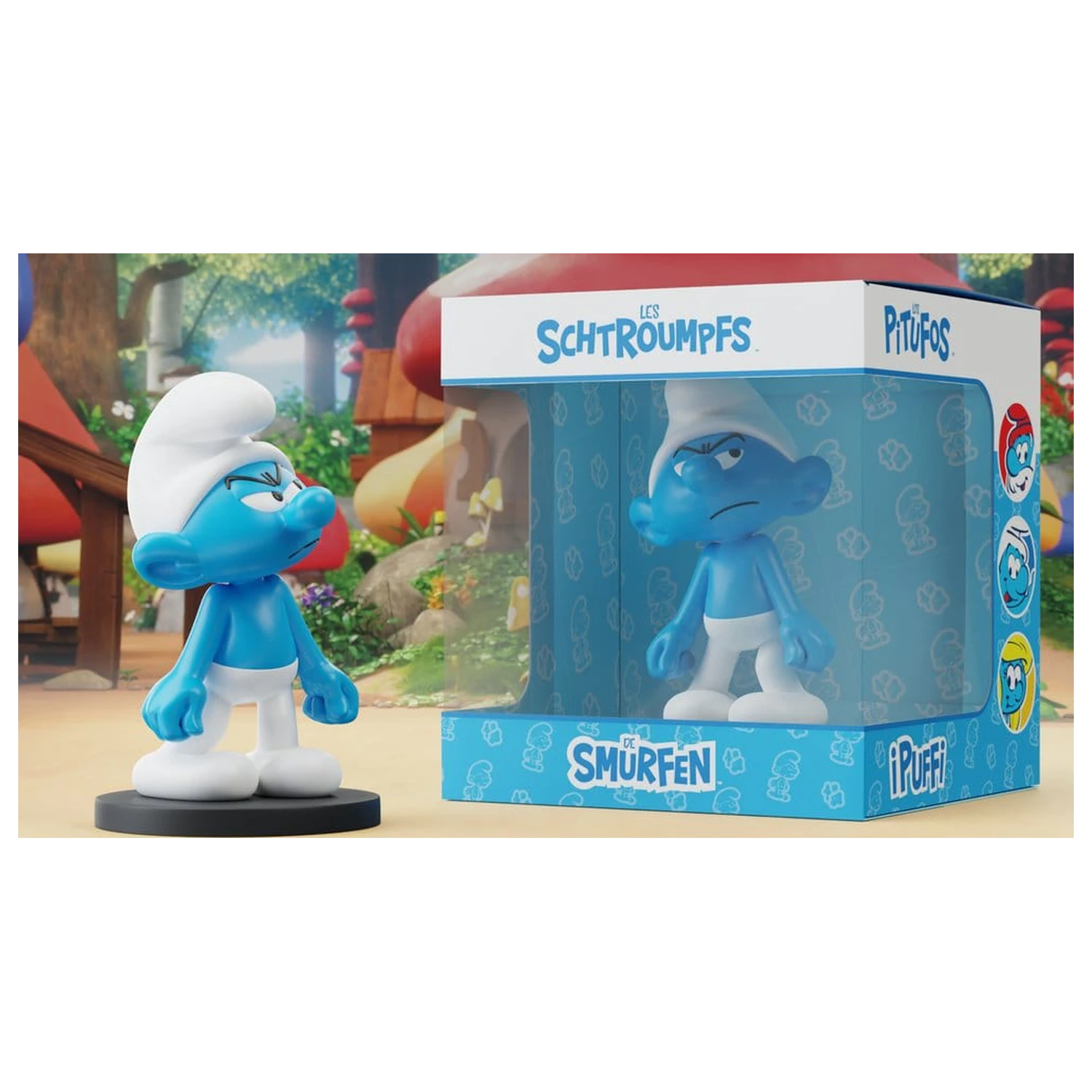 Statuia Smurfs Grouchy Smurf 11 cm poza produsului
