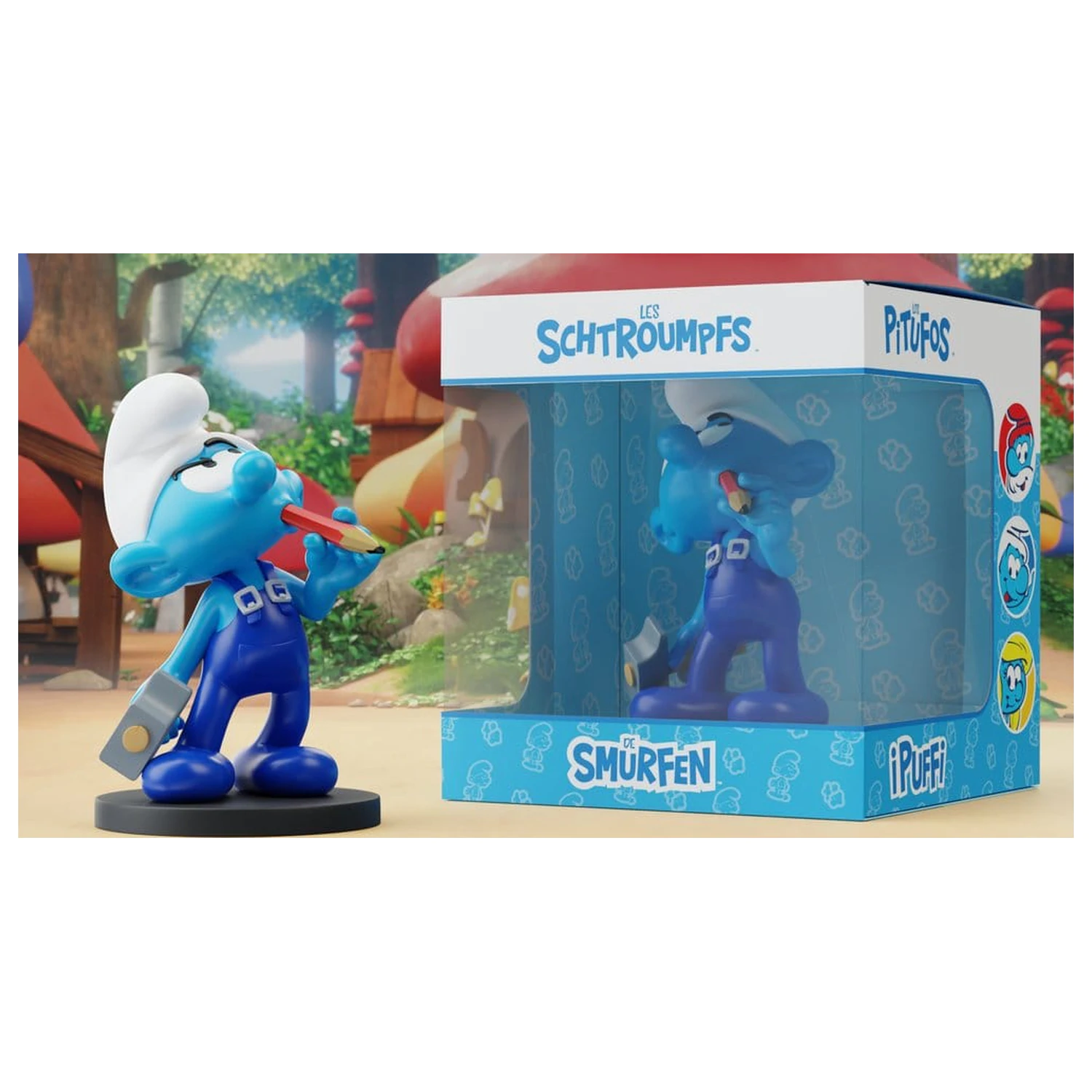 The Smurfs Statuie Handy Smurf 11 cm poza produsului
