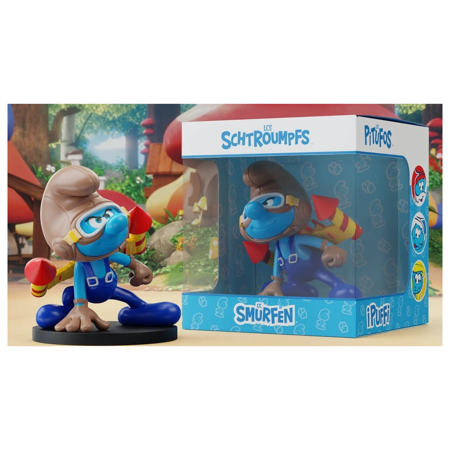 The Smurfs Statuie Smurf Jetpack 10 cm poza produsului