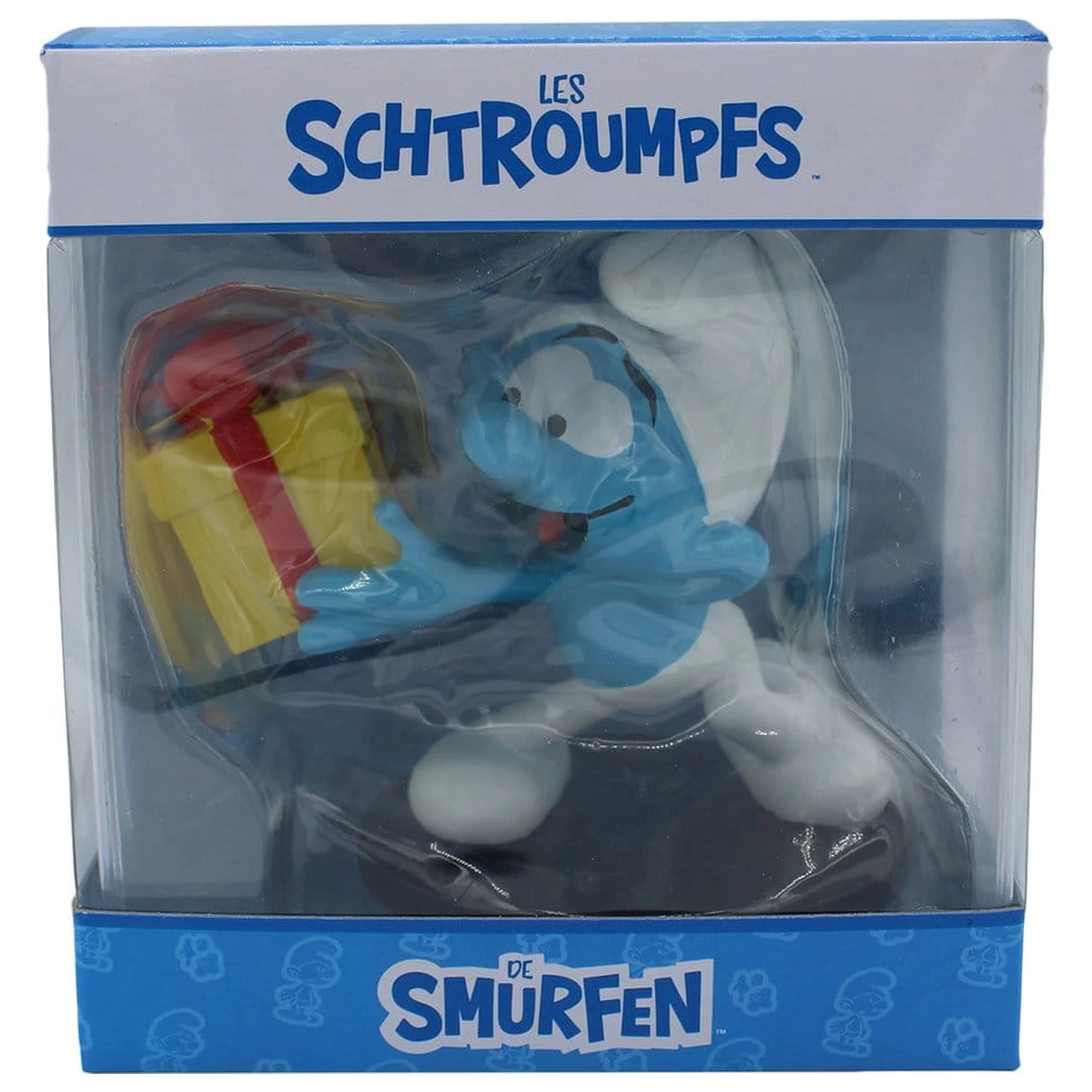 The Smurfs Statuie Jokey Smurf with Gift 10 cm poza produsului