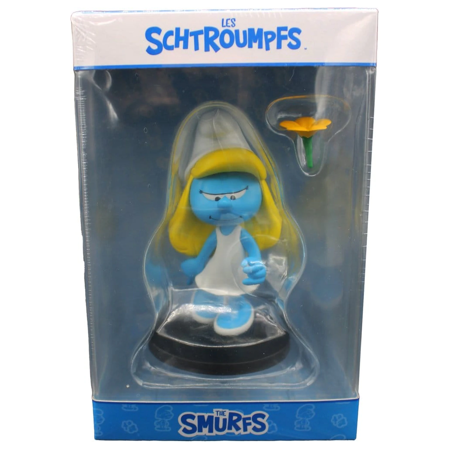 The Smurfs Statuie Smurfette with Flower 12 cm poza produsului
