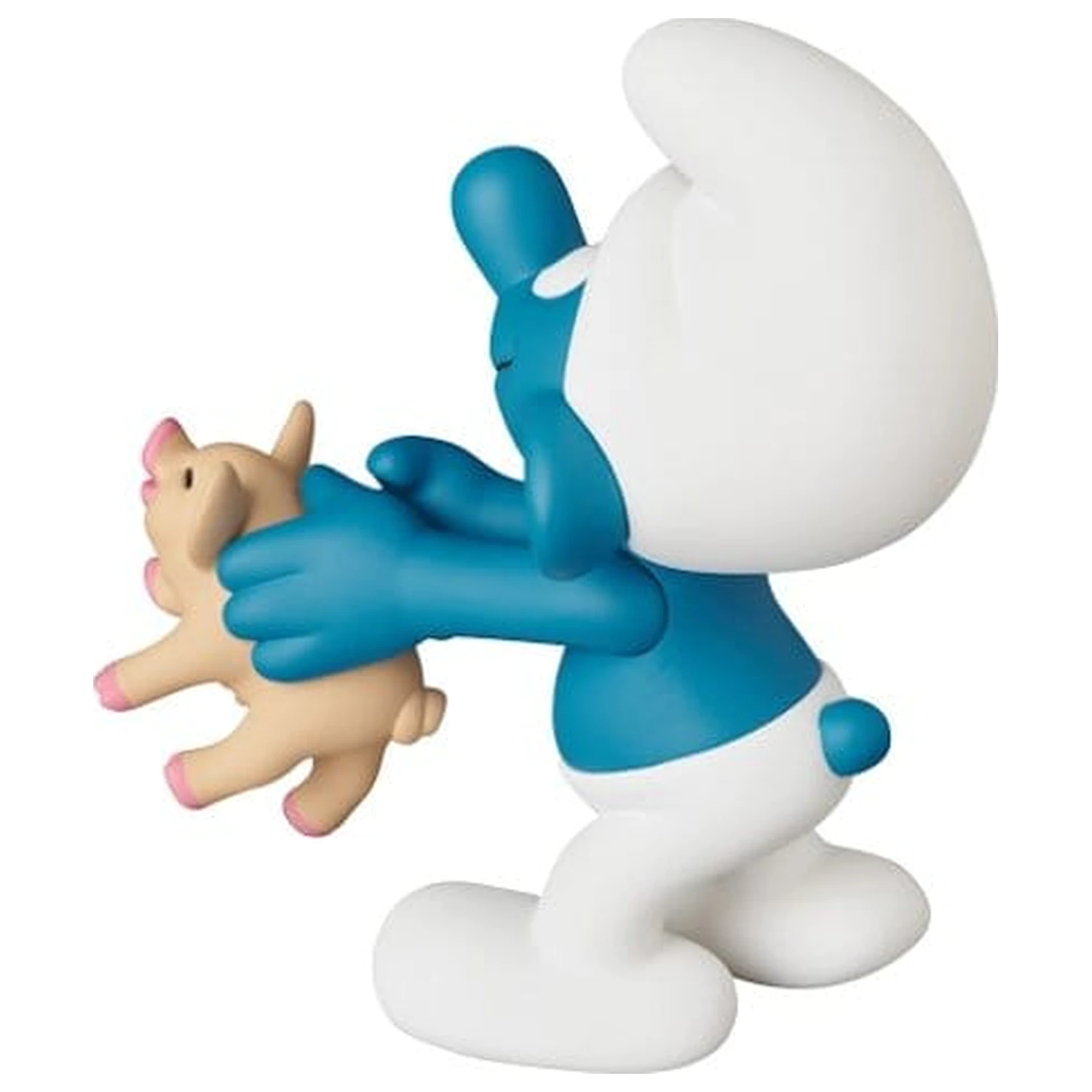 The Smurfs UDF Mini Figurina Smurf cu Pig 8 cm poza produsului