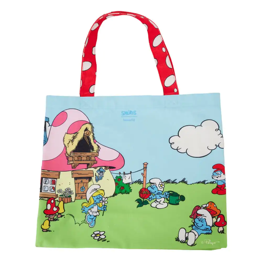 The Smurfs by Loungefly Geantă Tote din pânză Village Life poza produsului