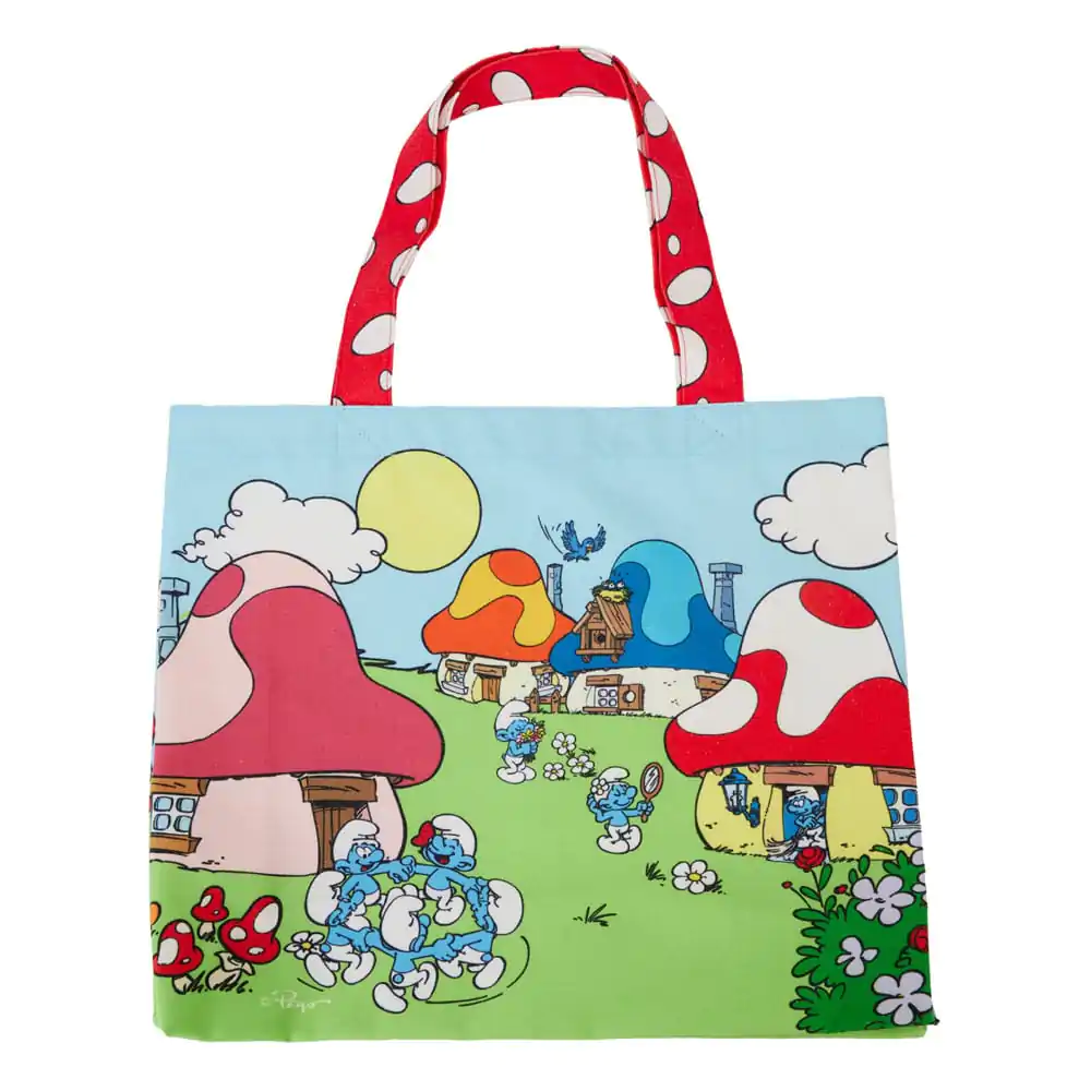 The Smurfs by Loungefly Geantă Tote din pânză Village Life poza produsului