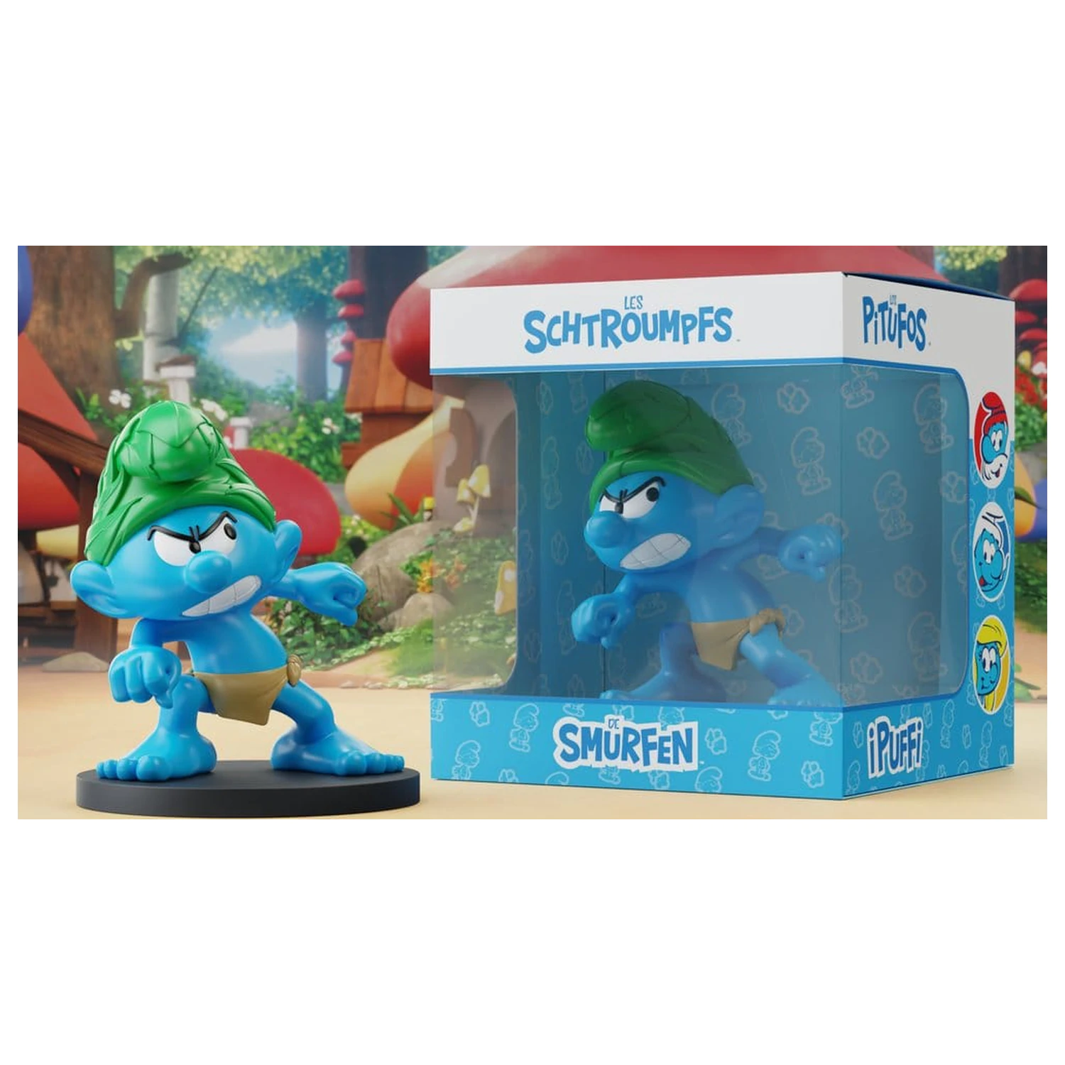 The Smurfs Statuie Wild Smurf 10 cm poza produsului