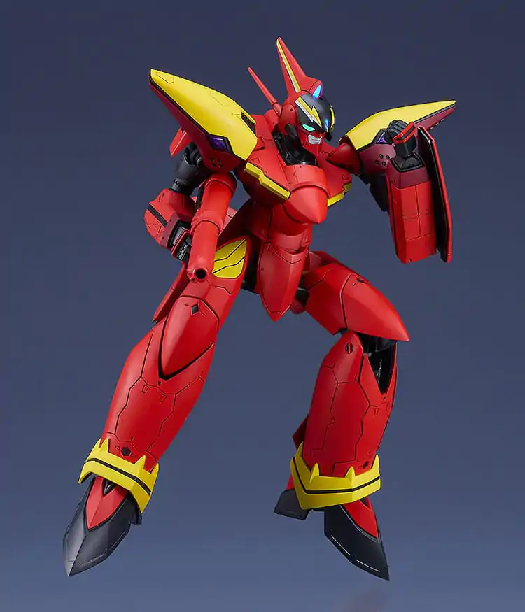 Kit Model Plastic PLAMAX The Super Dimension Fortress Macross 1/72 VF-19 Custom Fire Valkyrie (Basara Nekki Unit) 22 cm poza produsului