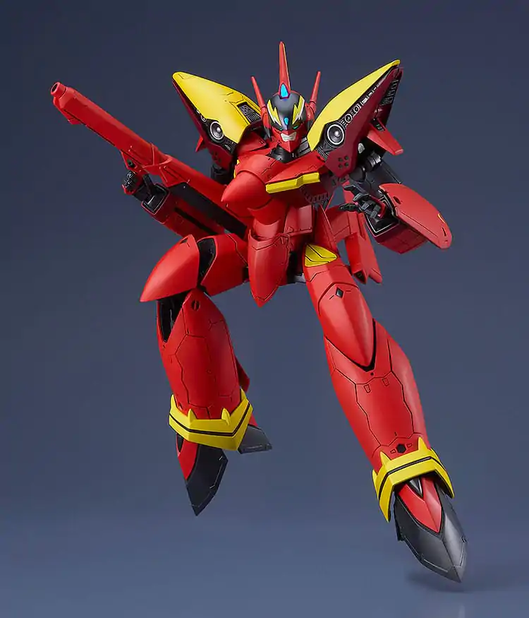 Kit Model Plastic PLAMAX The Super Dimension Fortress Macross 1/72 VF-19 Custom Fire Valkyrie (Basara Nekki Unit) 22 cm poza produsului