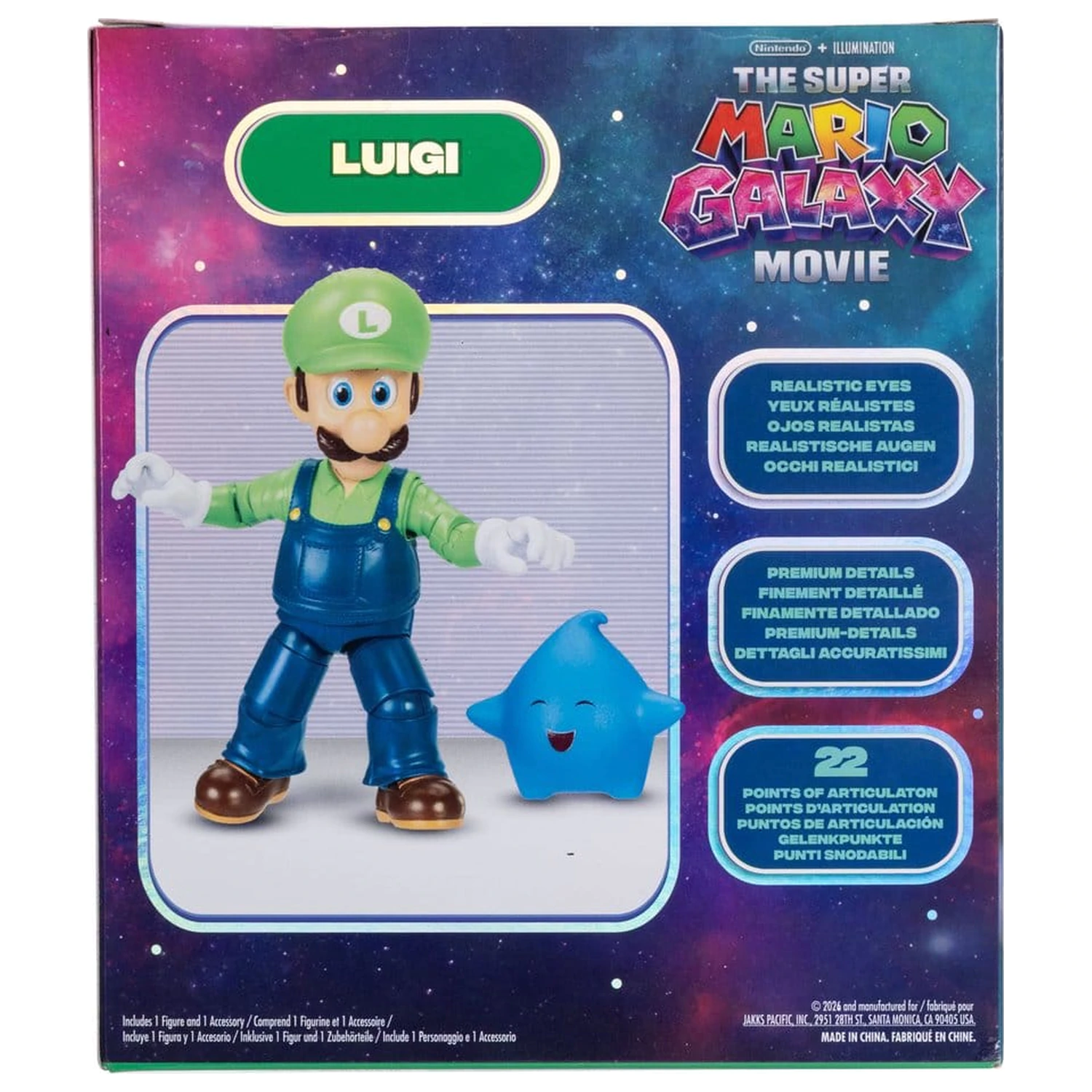 The Super Mario Galaxy Movie Figurina de acțiune Luigi 13 cm poza produsului