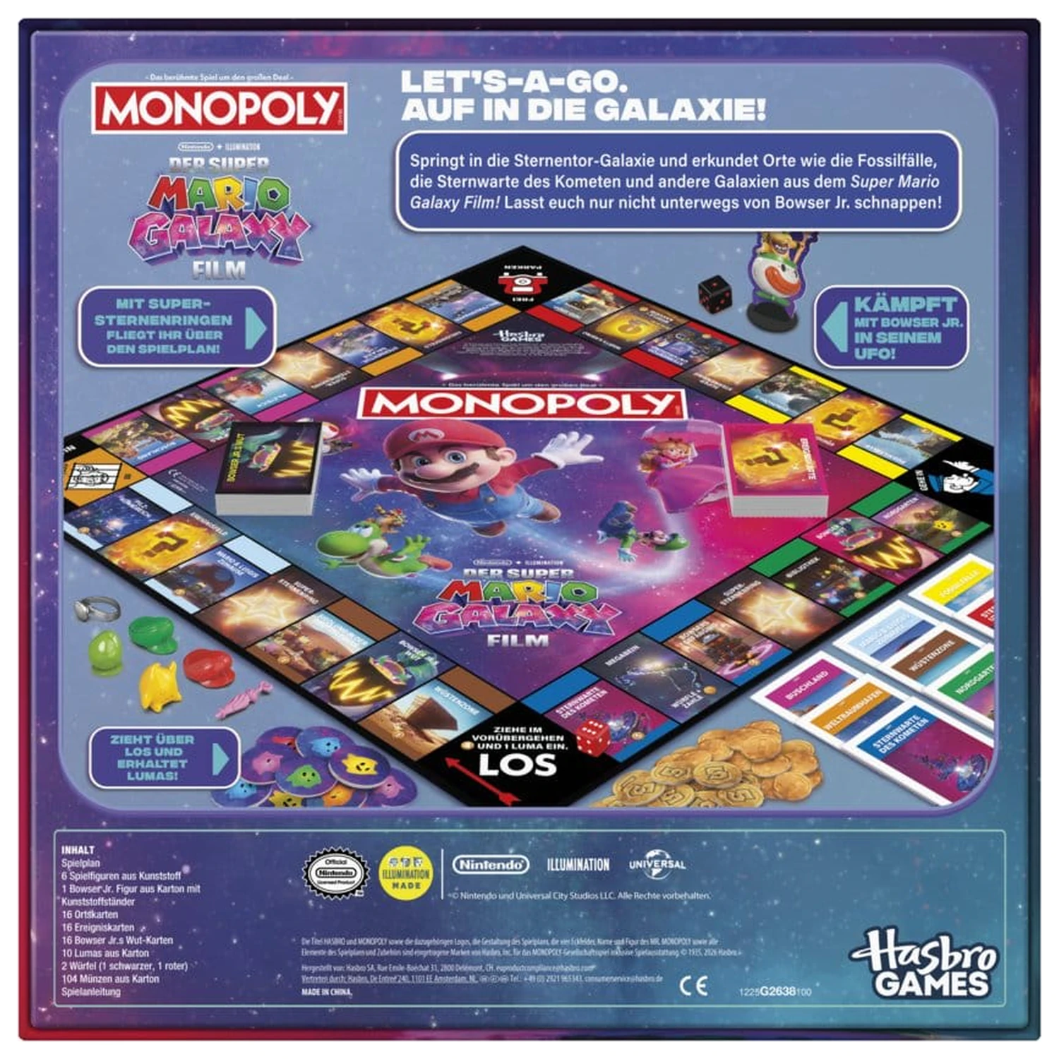 The Super Mario Galaxy Movie Monopoly Joc de societate *Versiunea germană* poza produsului