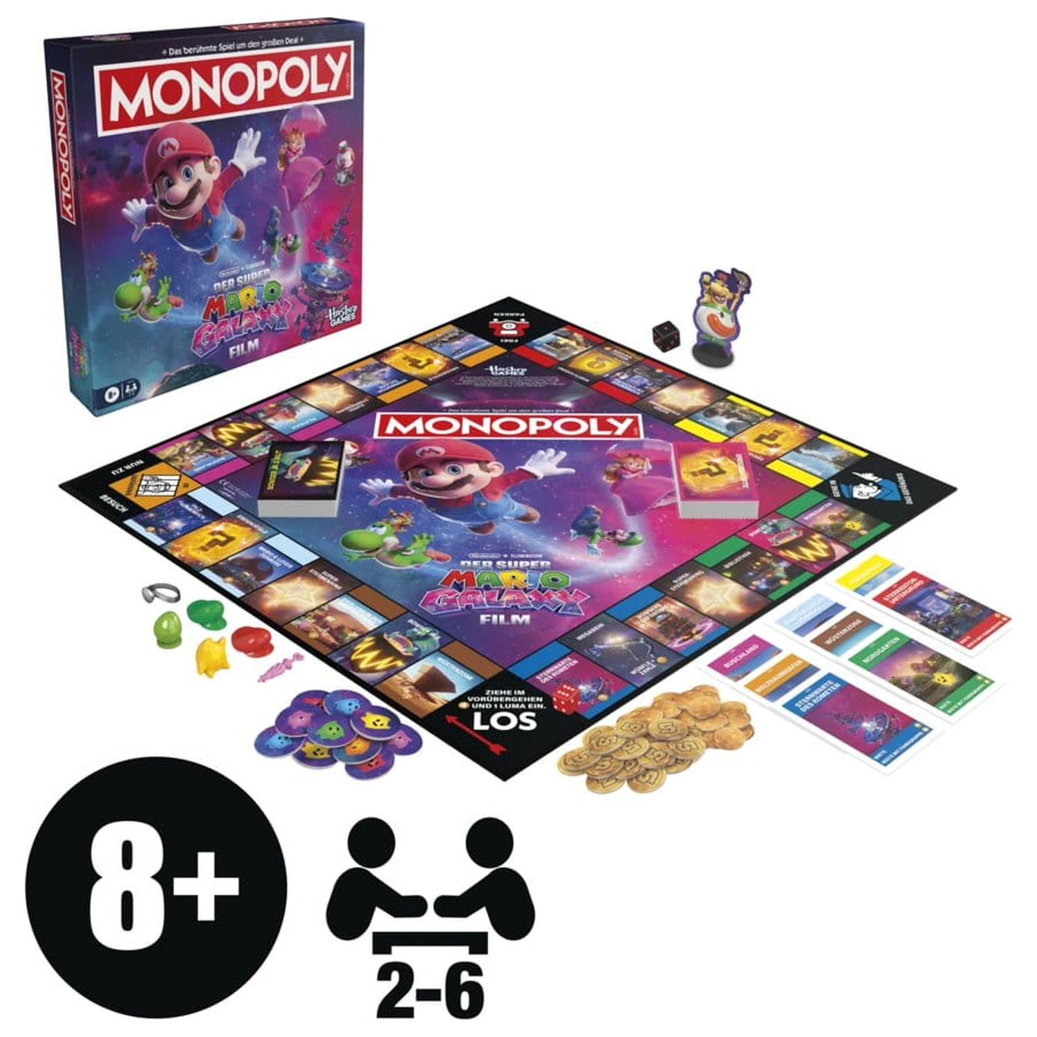 The Super Mario Galaxy Movie Monopoly Joc de societate *Versiunea germană* poza produsului