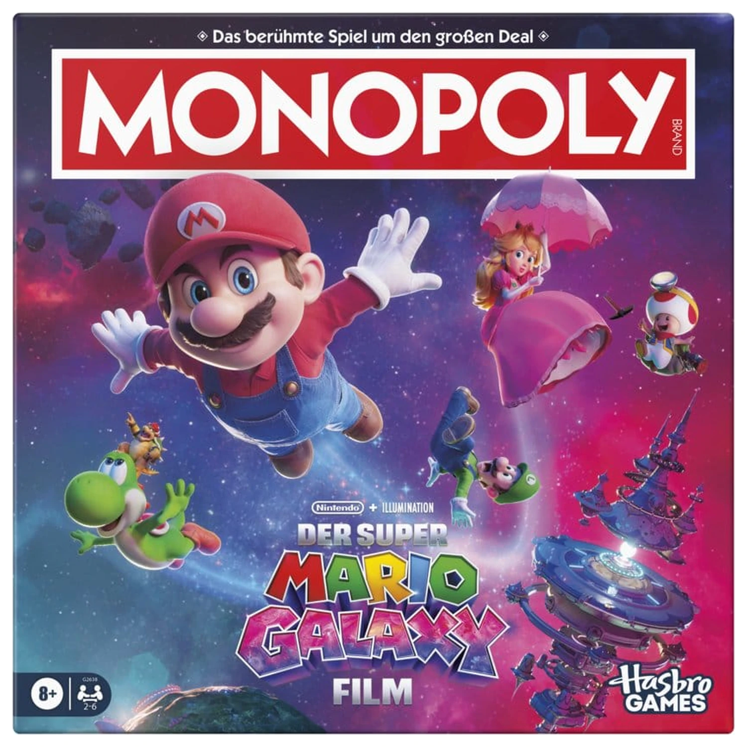 The Super Mario Galaxy Movie Monopoly Joc de societate *Versiunea germană* poza produsului