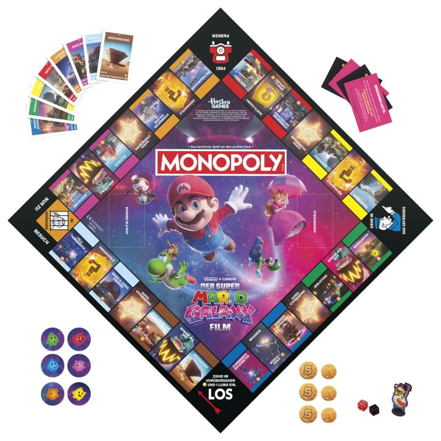 The Super Mario Galaxy Movie Monopoly Joc de societate *Versiunea germană* poza produsului