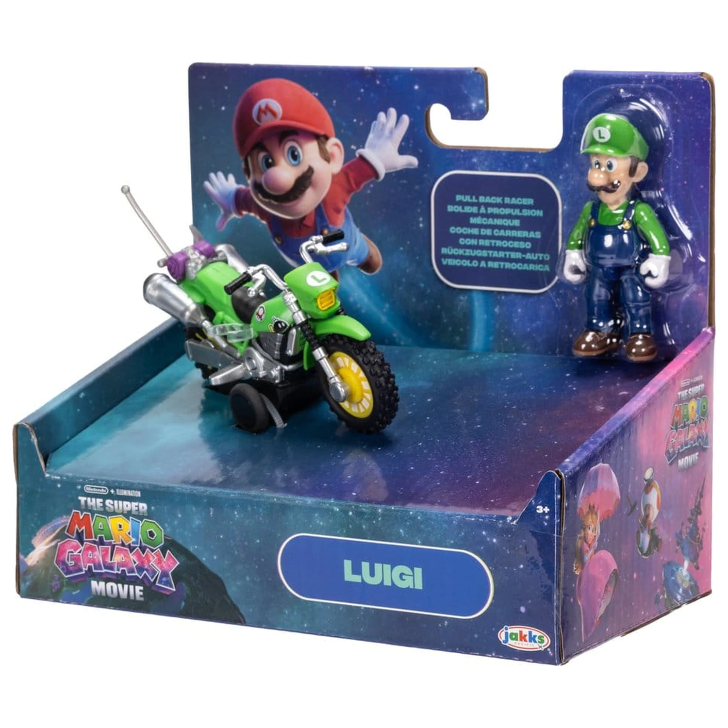 Super Mario figurină și motocicletă jucărie - Luigi poza produsului