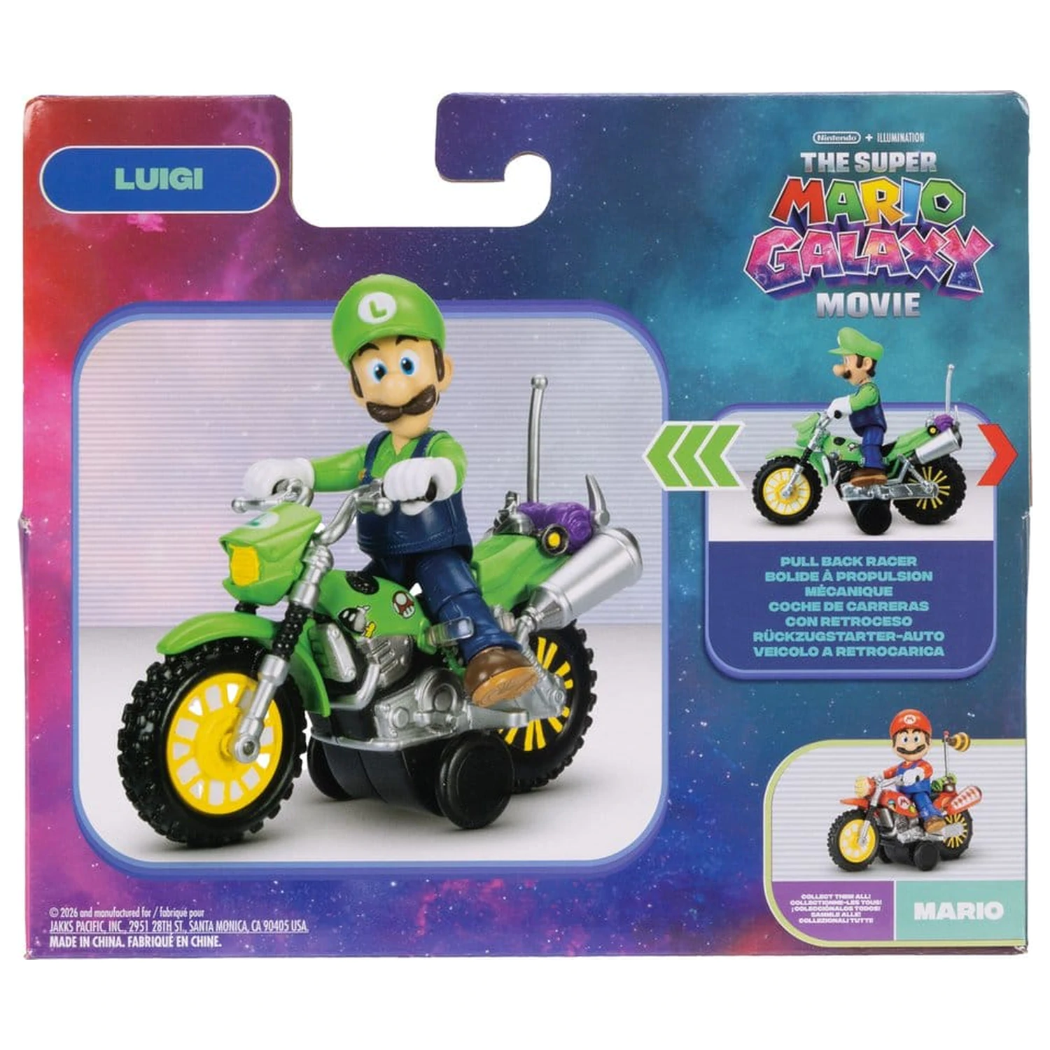 Super Mario figurină și motocicletă jucărie - Luigi poza produsului