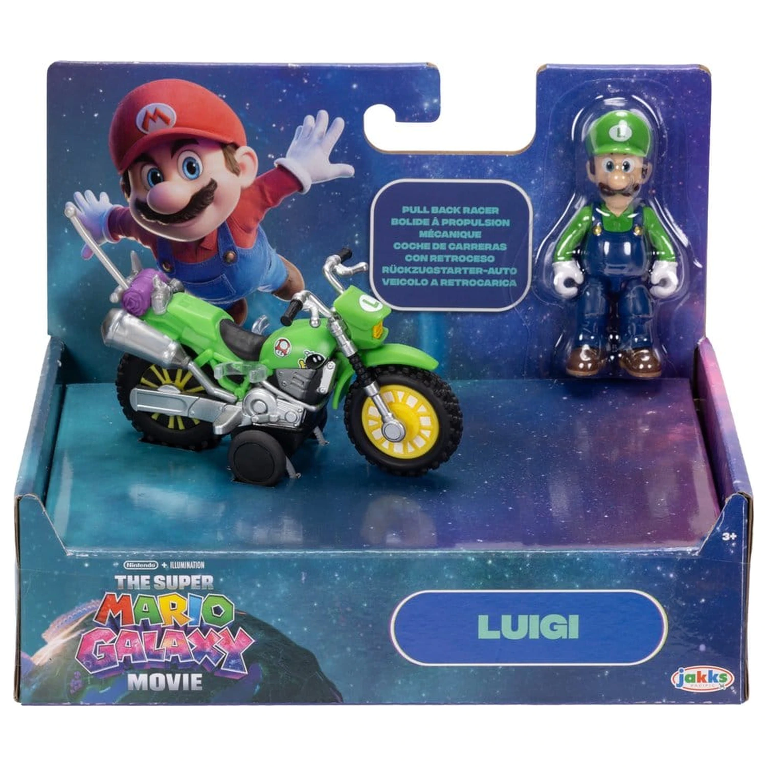 Super Mario figurină și motocicletă jucărie - Luigi poza produsului