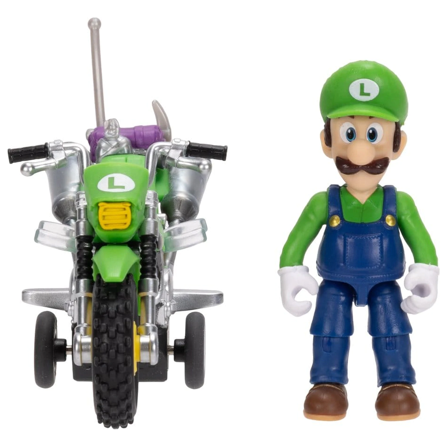 Super Mario figurină și motocicletă jucărie - Luigi poza produsului