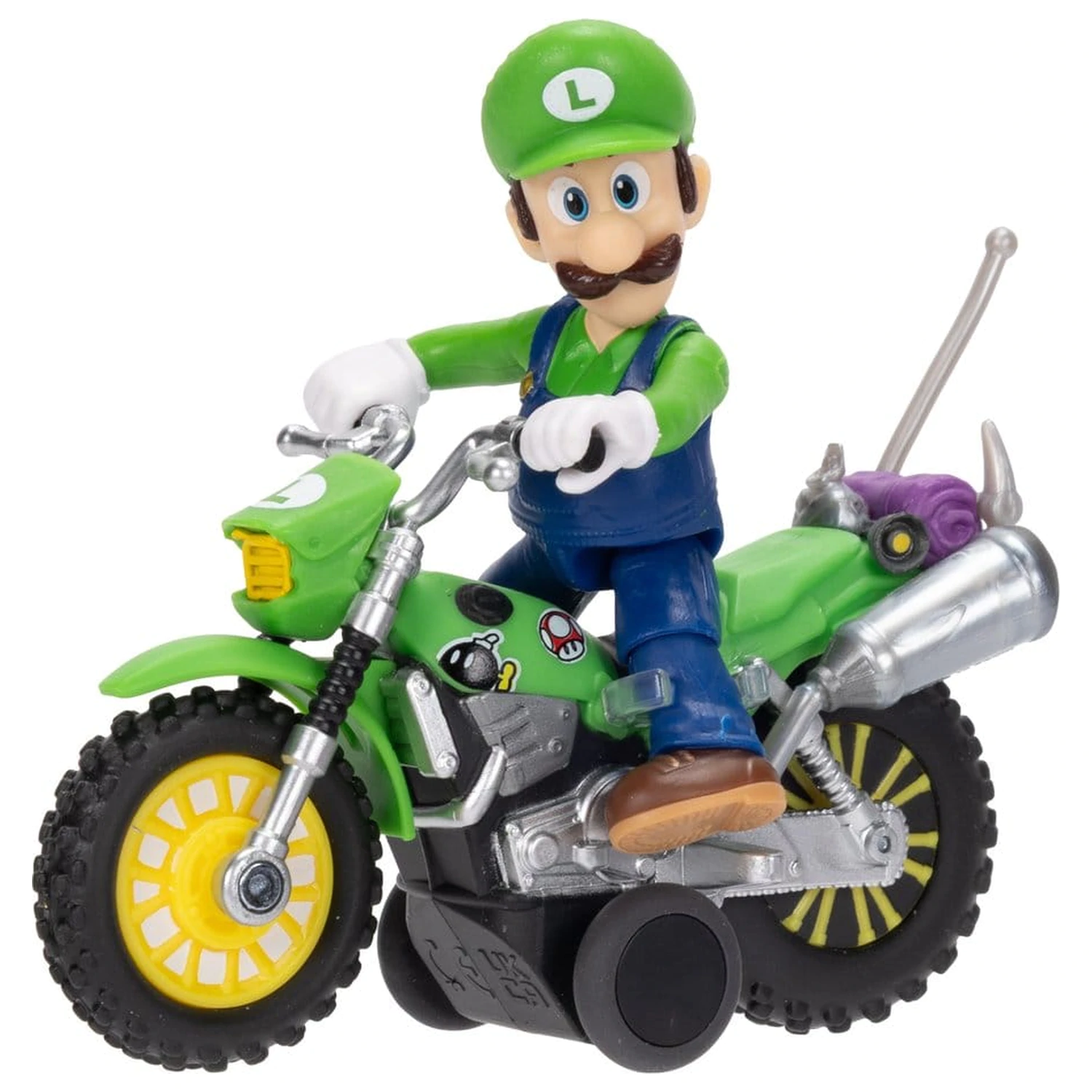 Super Mario figurină și motocicletă jucărie - Luigi poza produsului