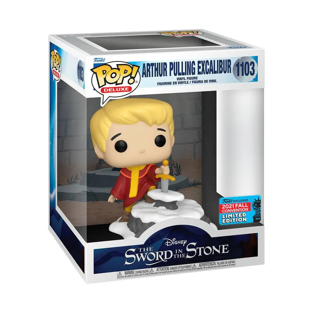 The Sword in the Stone POP! & Buddy figurină de vinil Arthur Pulling Excalibur Exclusive 9 cm poza produsului